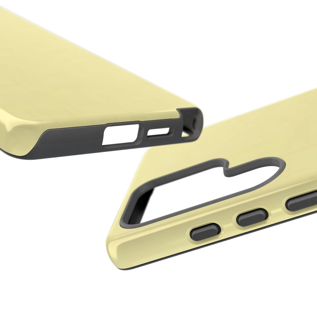Pale Yellow Protective Phone Case