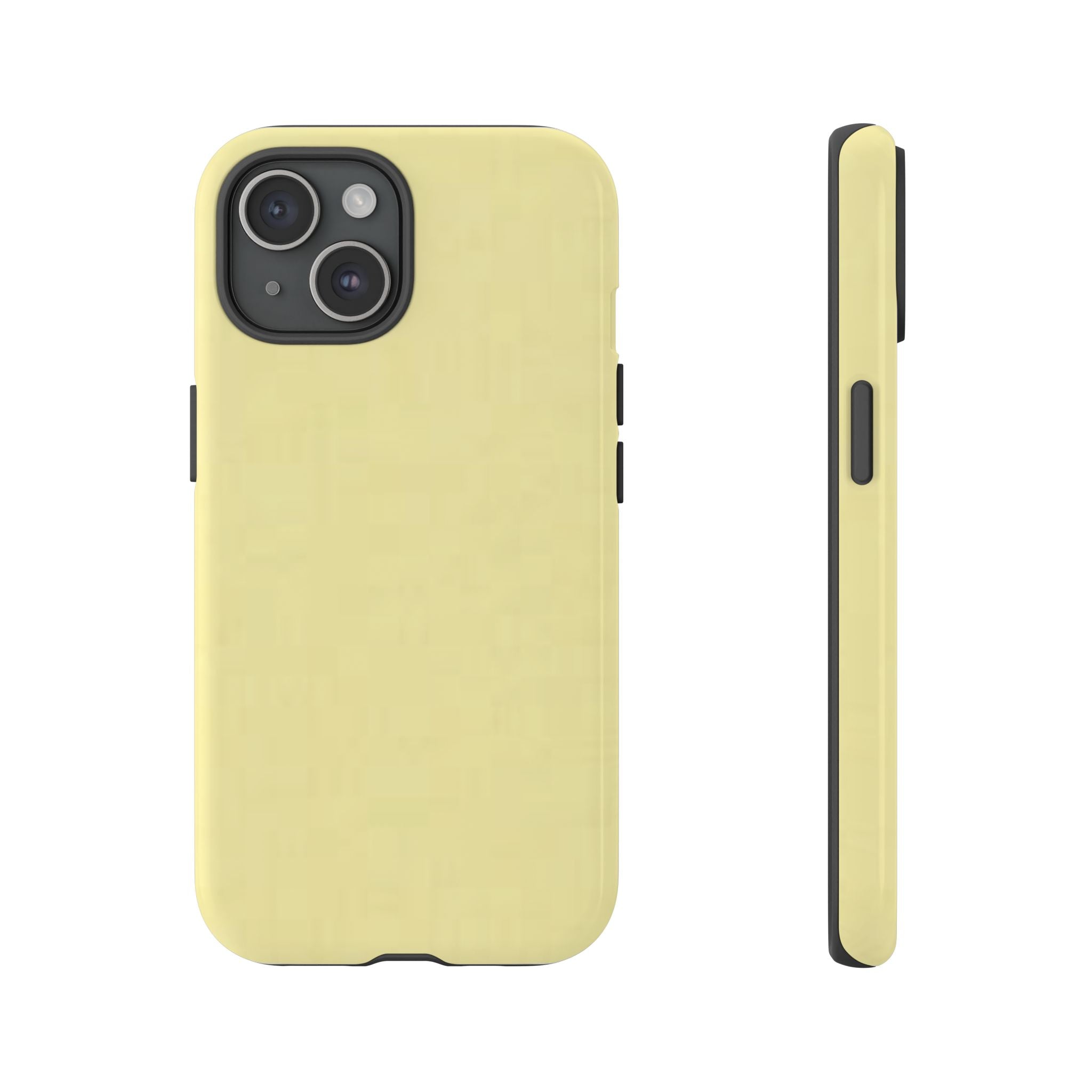 Pale Yellow Protective Phone Case
