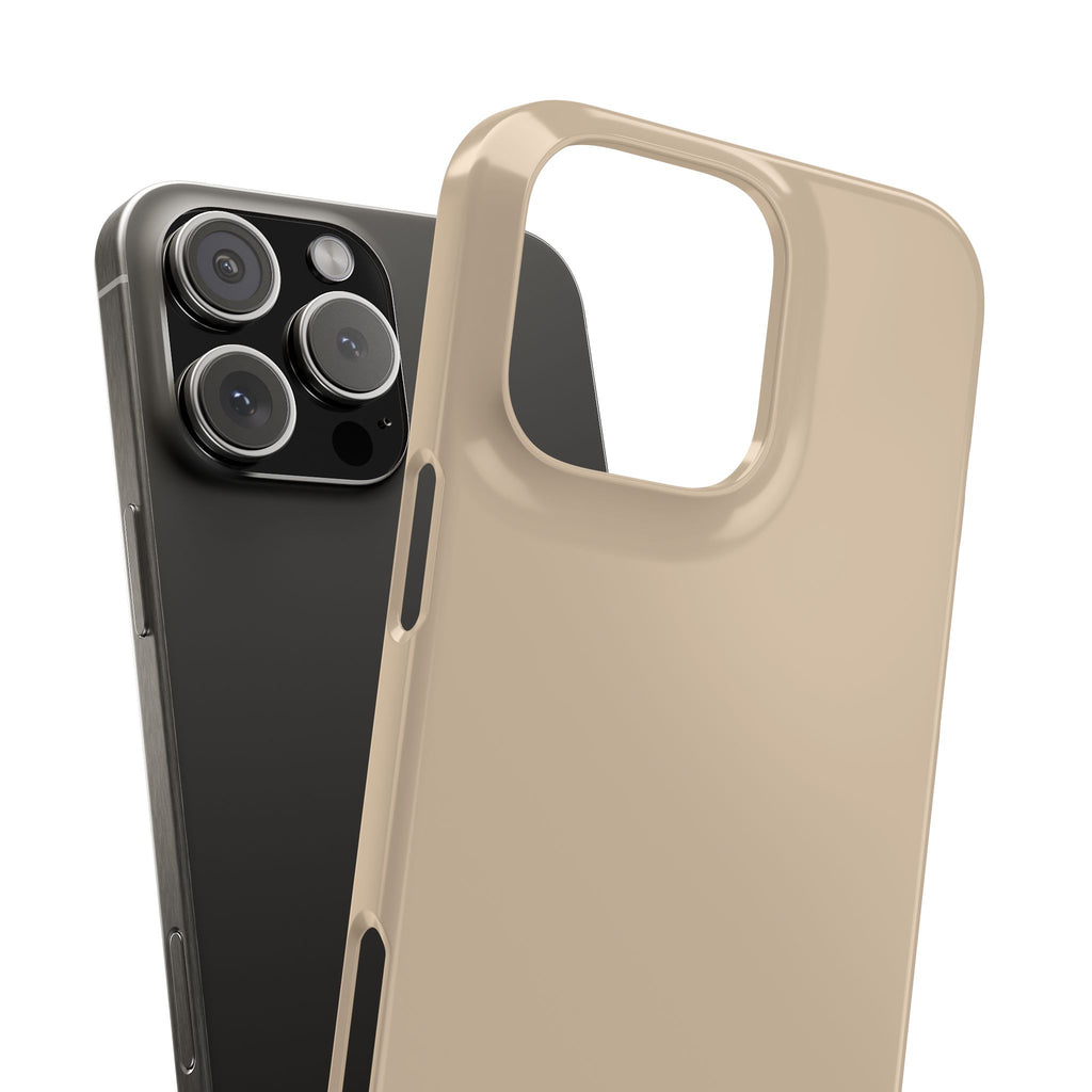 Beige Snap Phone Case