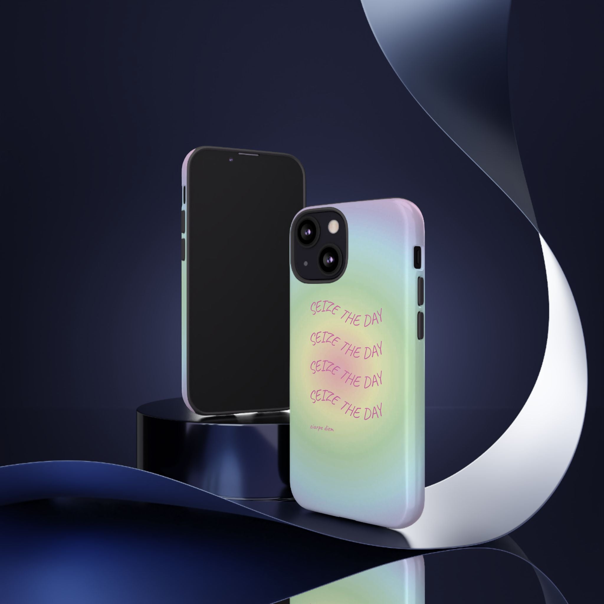 Bermuda Halo Seize The Day Pastel Gradient Tough Phone Case
