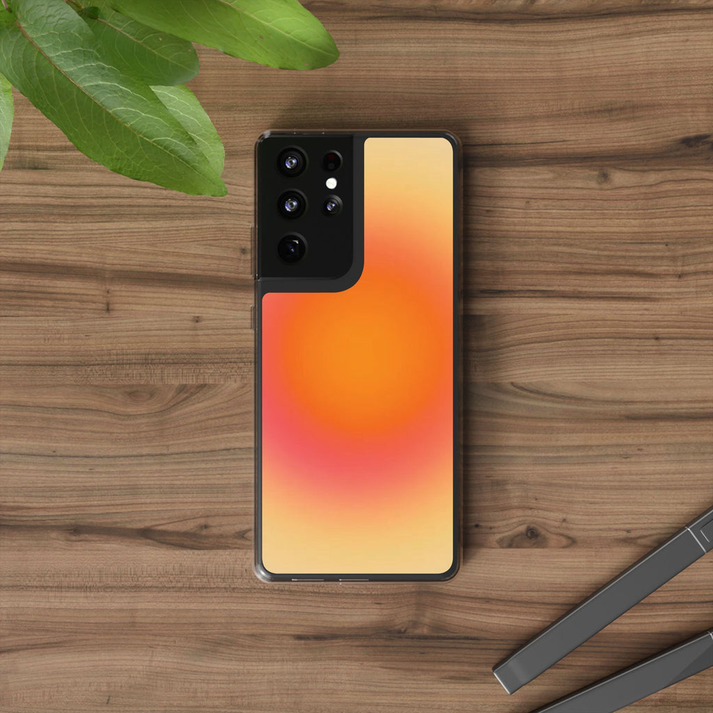 Clear Sunburst Protective Phone Case