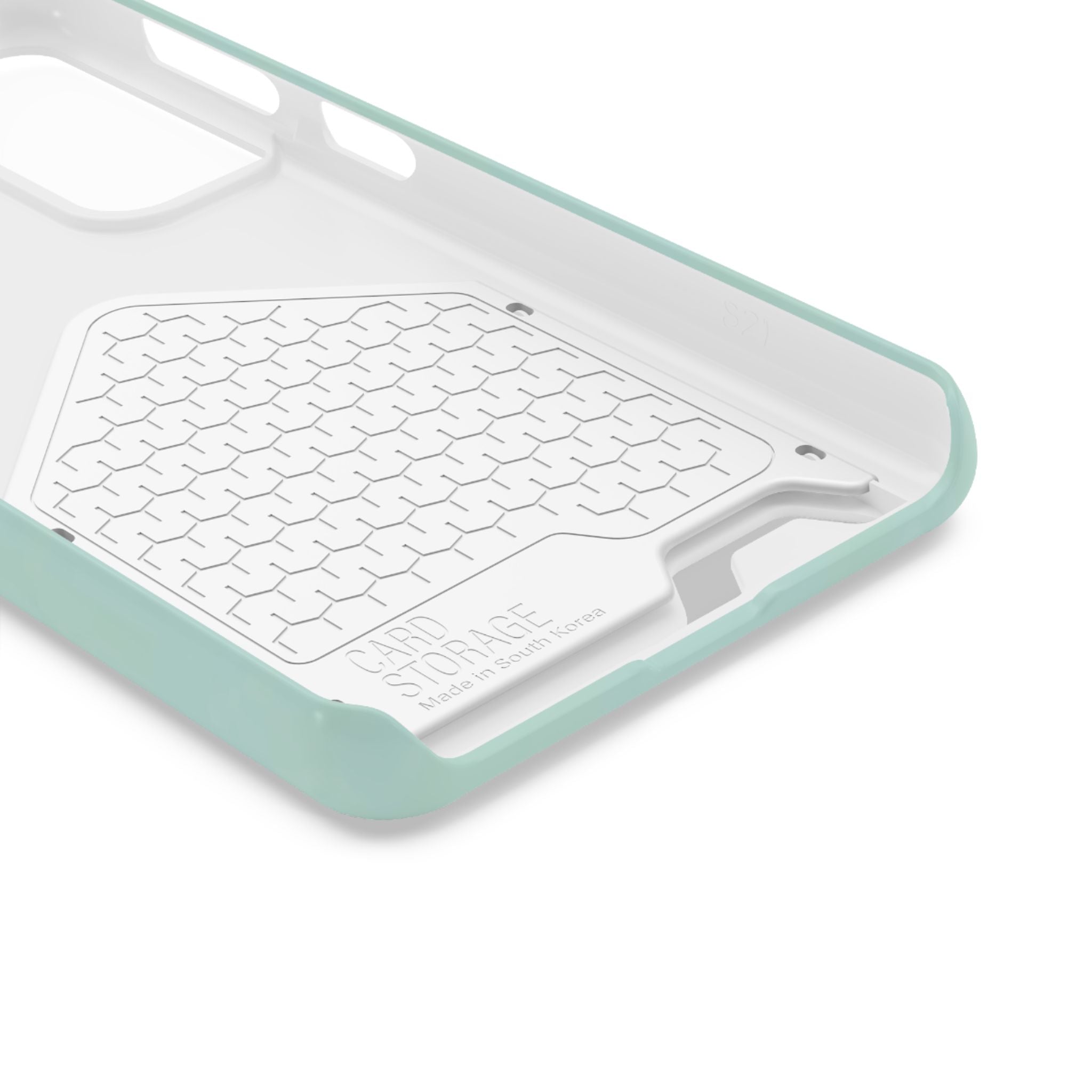 Light Mint Card Holder Phone Case