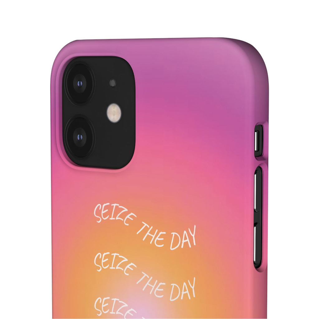 Carpe Diem Sunburst Gradient Snap Phone Case