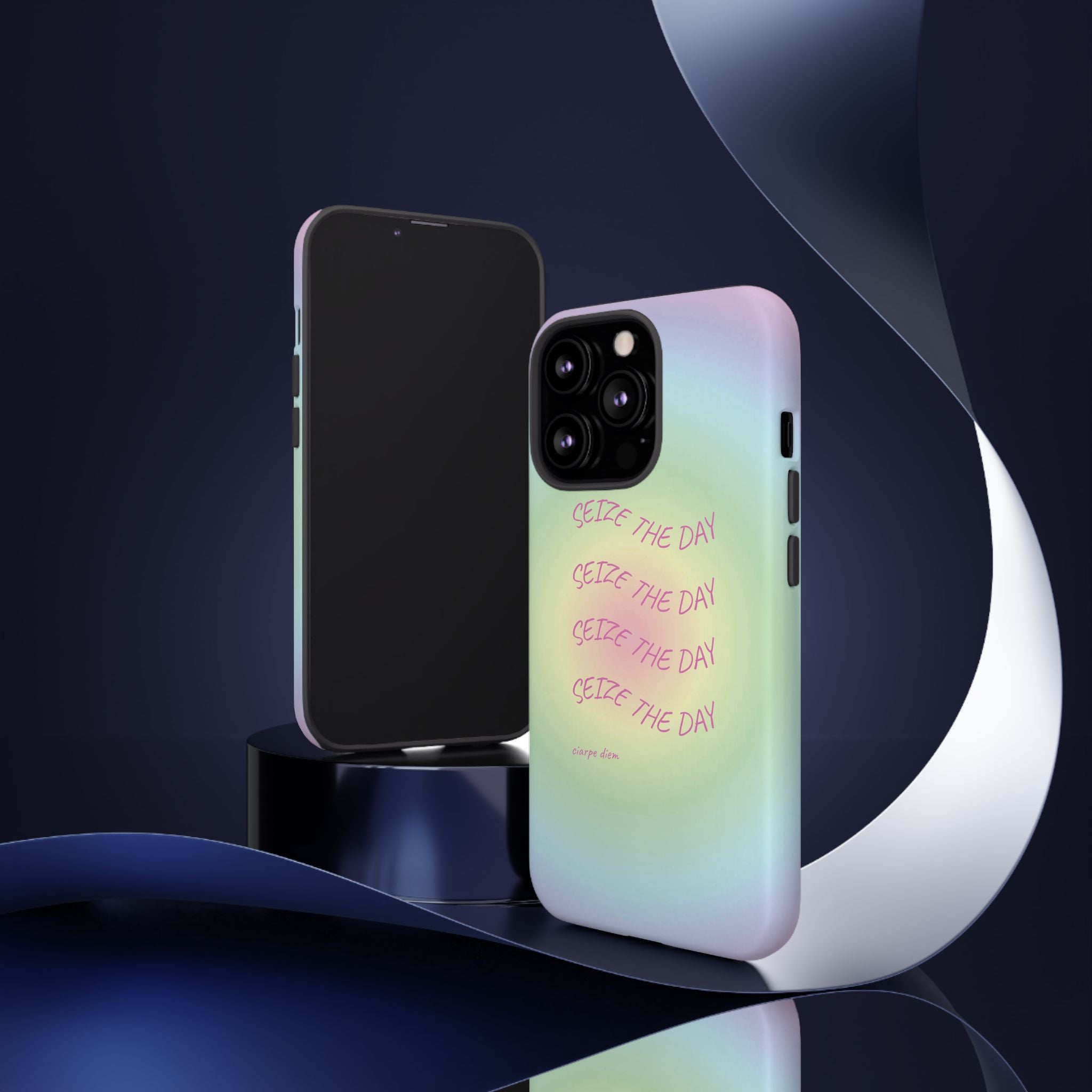Bermuda Halo Seize The Day Pastel Gradient Tough Phone Case