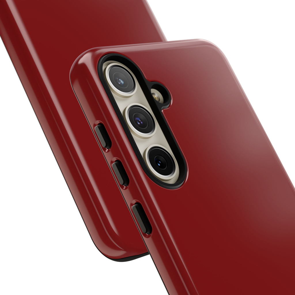 Dark Red Protective Phone Case