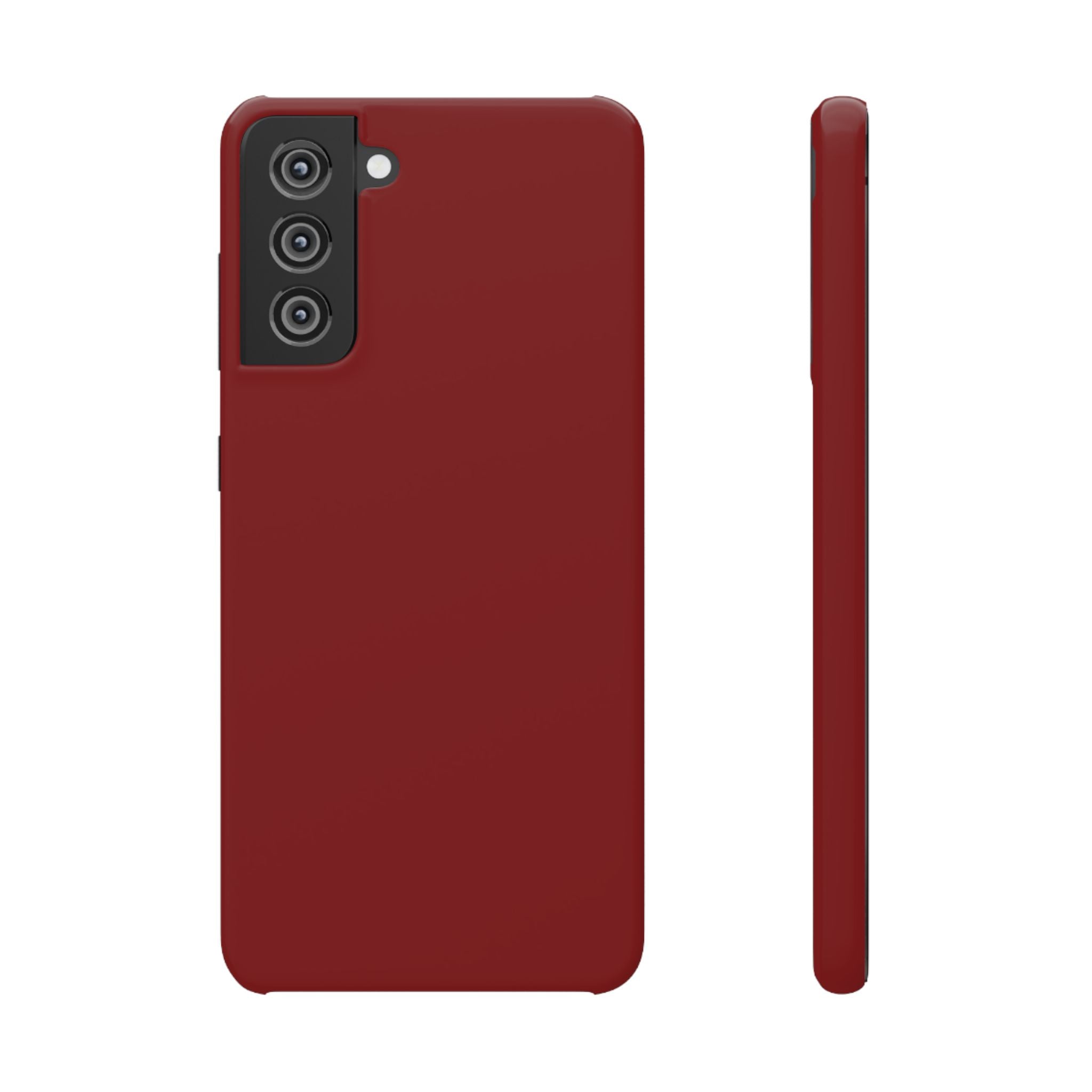 Dark Red Snap Phone Case