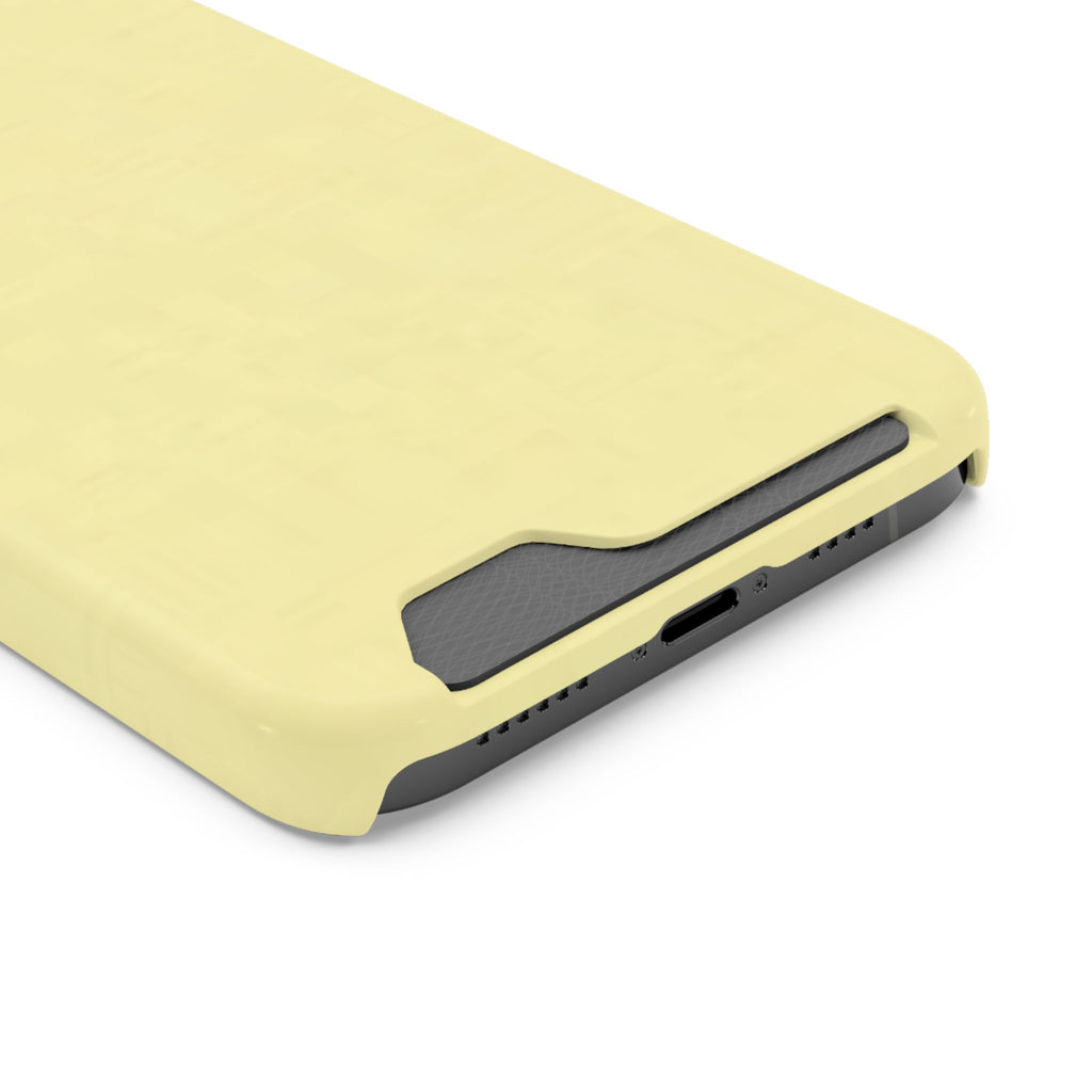 Pale Yellow Card-Holder Phone Case