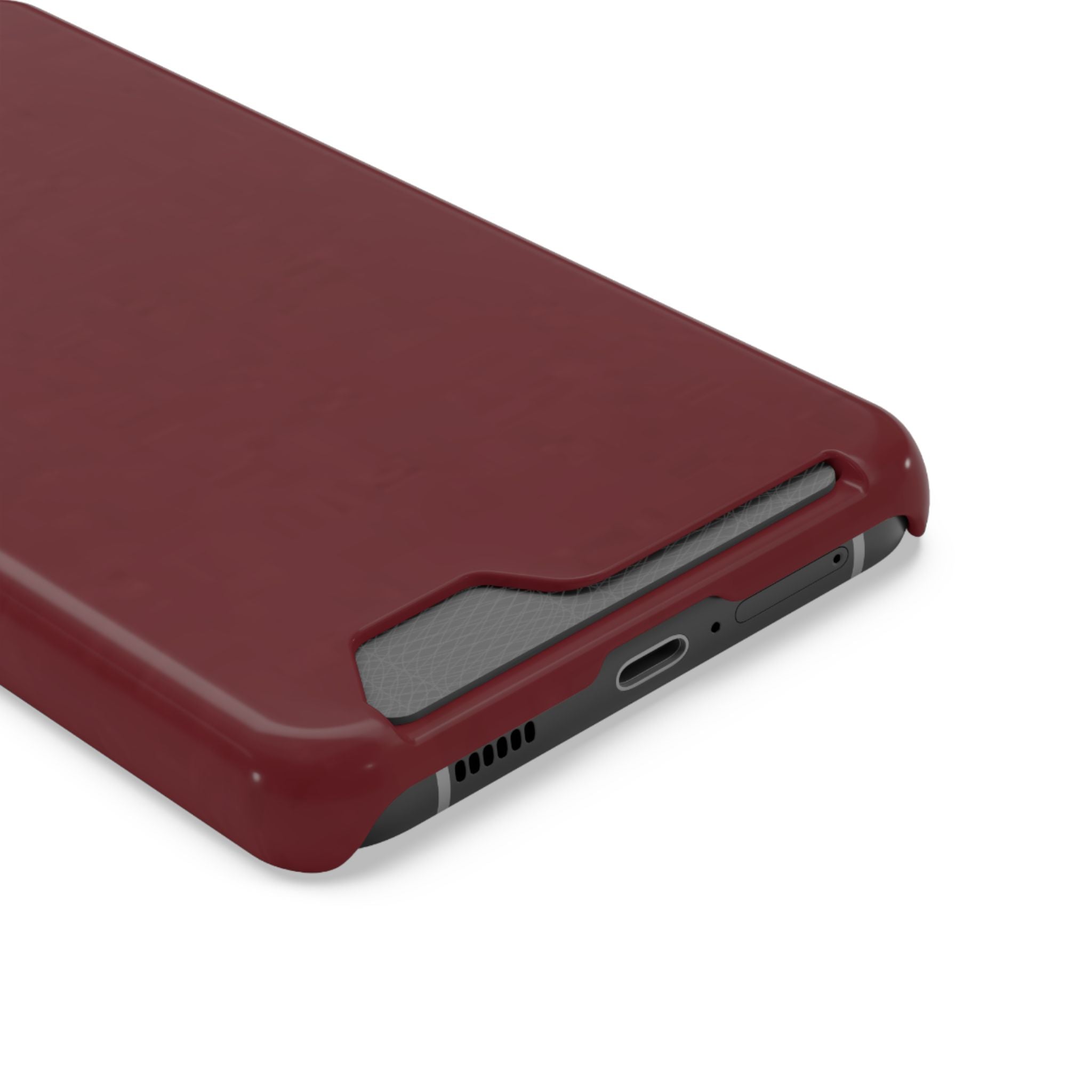 Dark Cherry Card Holder Phone Case