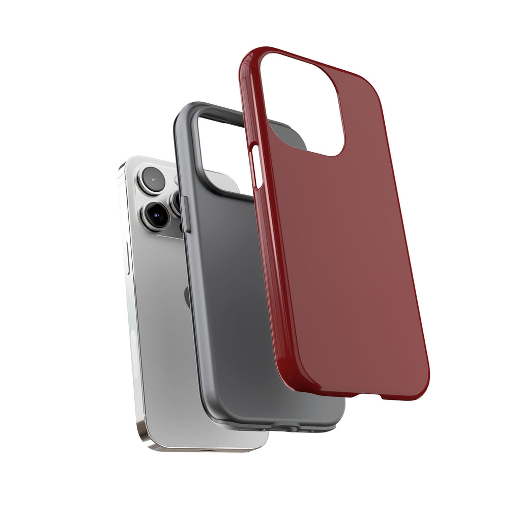 Dark Red Protective Phone Case