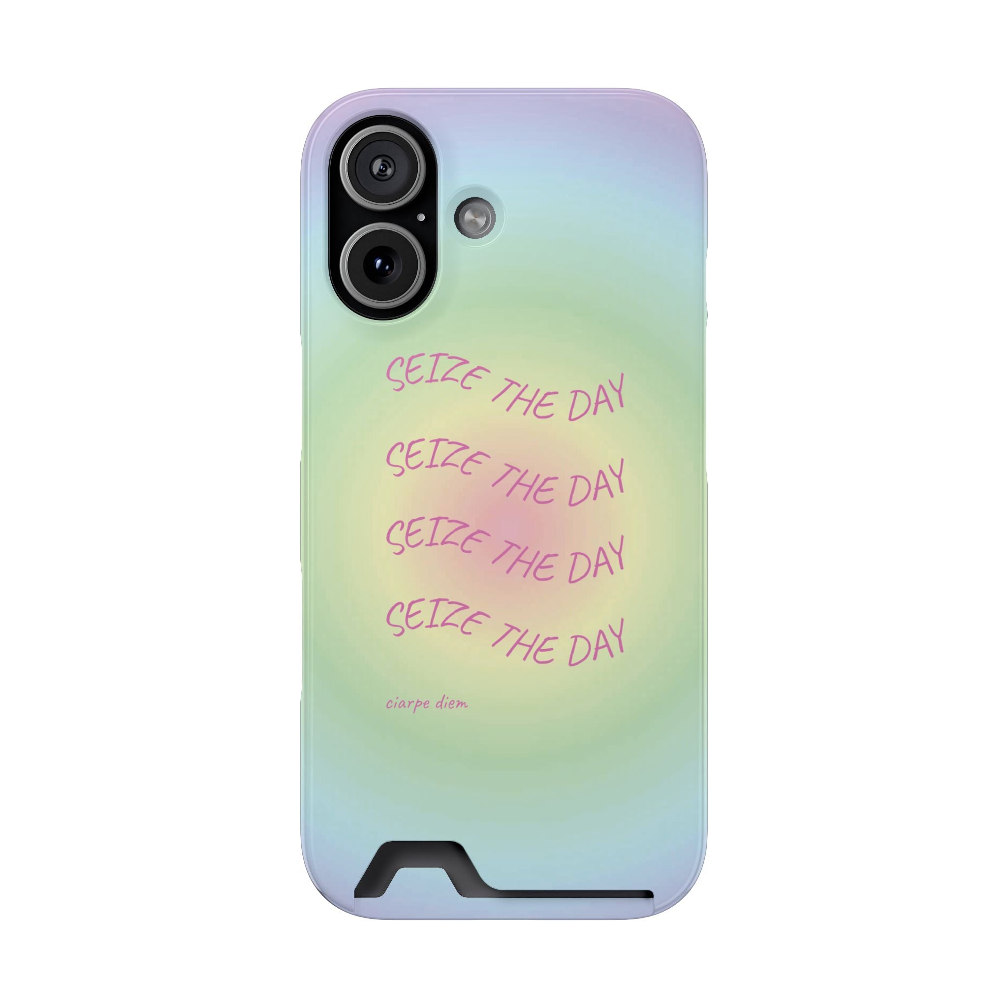 Bermuda Halo 'Seize The Day' Card Holder Phone Case