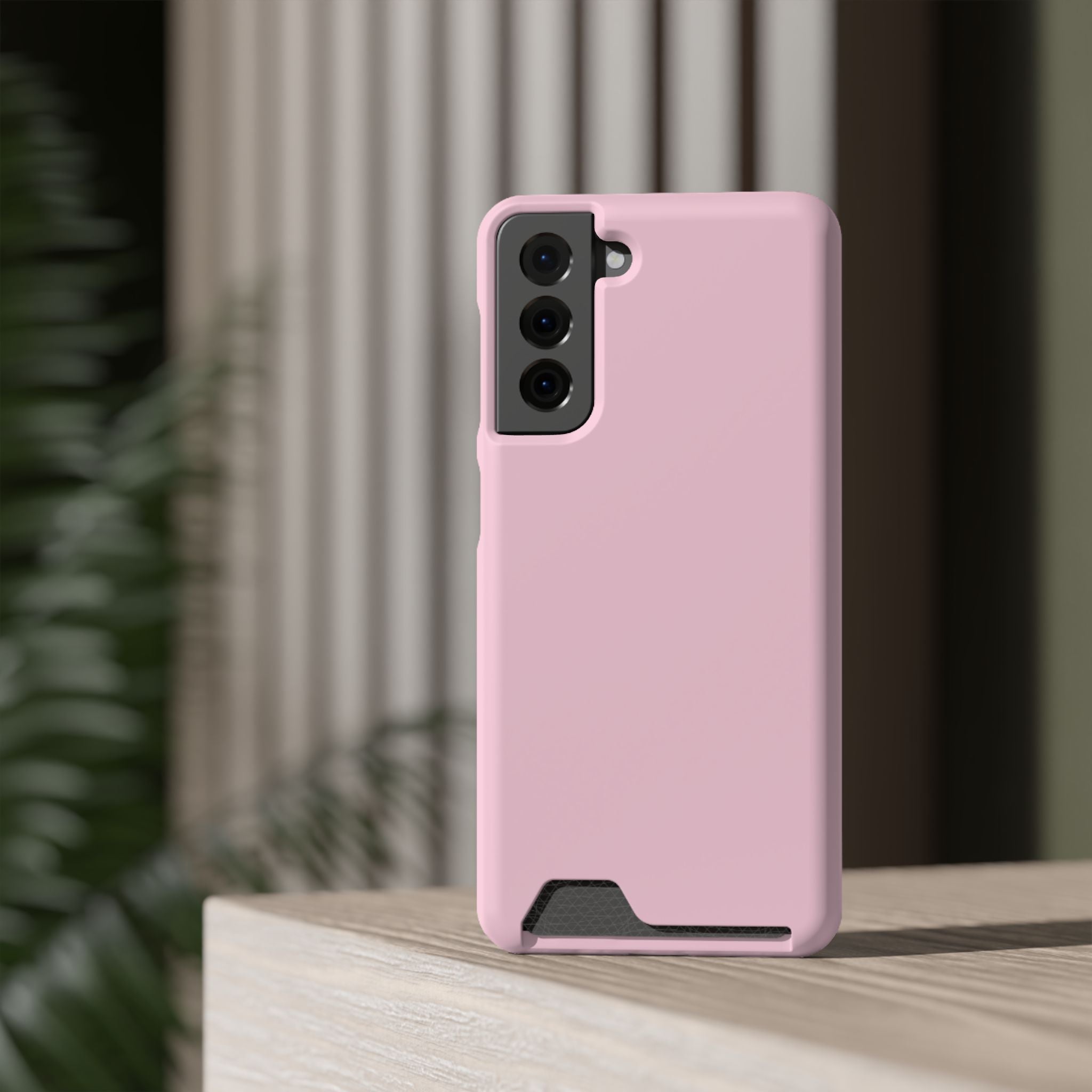Pale Pink Card-Holder Phone Case