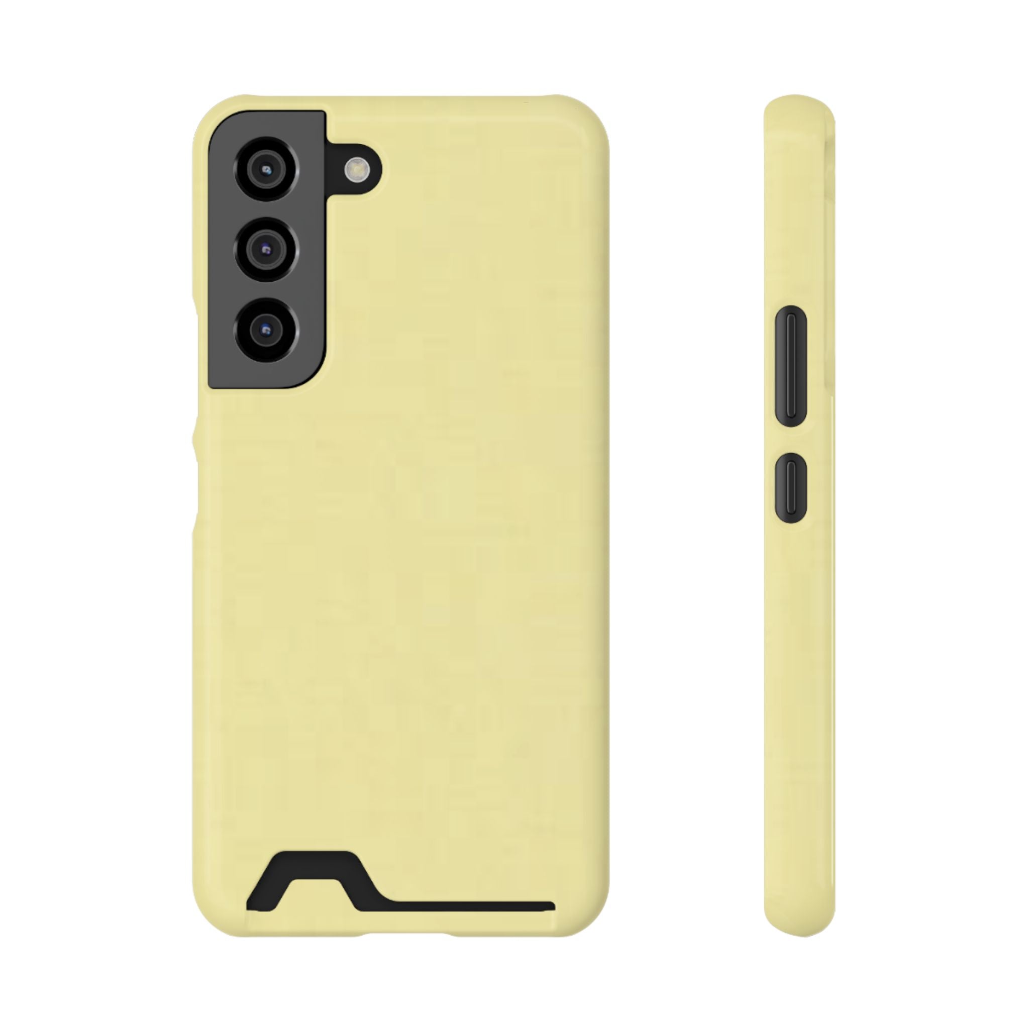 Pale Yellow Card-Holder Phone Case