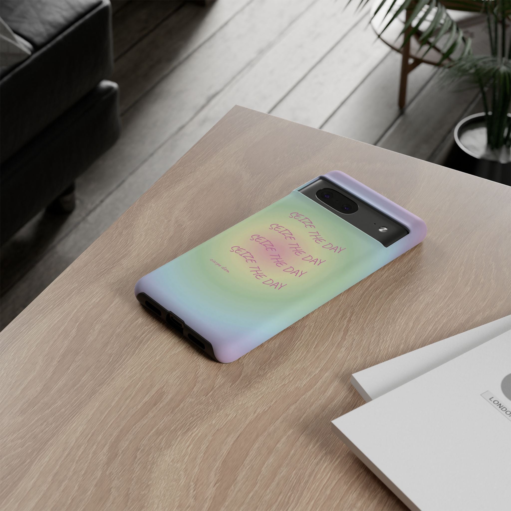 Bermuda Halo Seize The Day Pastel Gradient Tough Phone Case