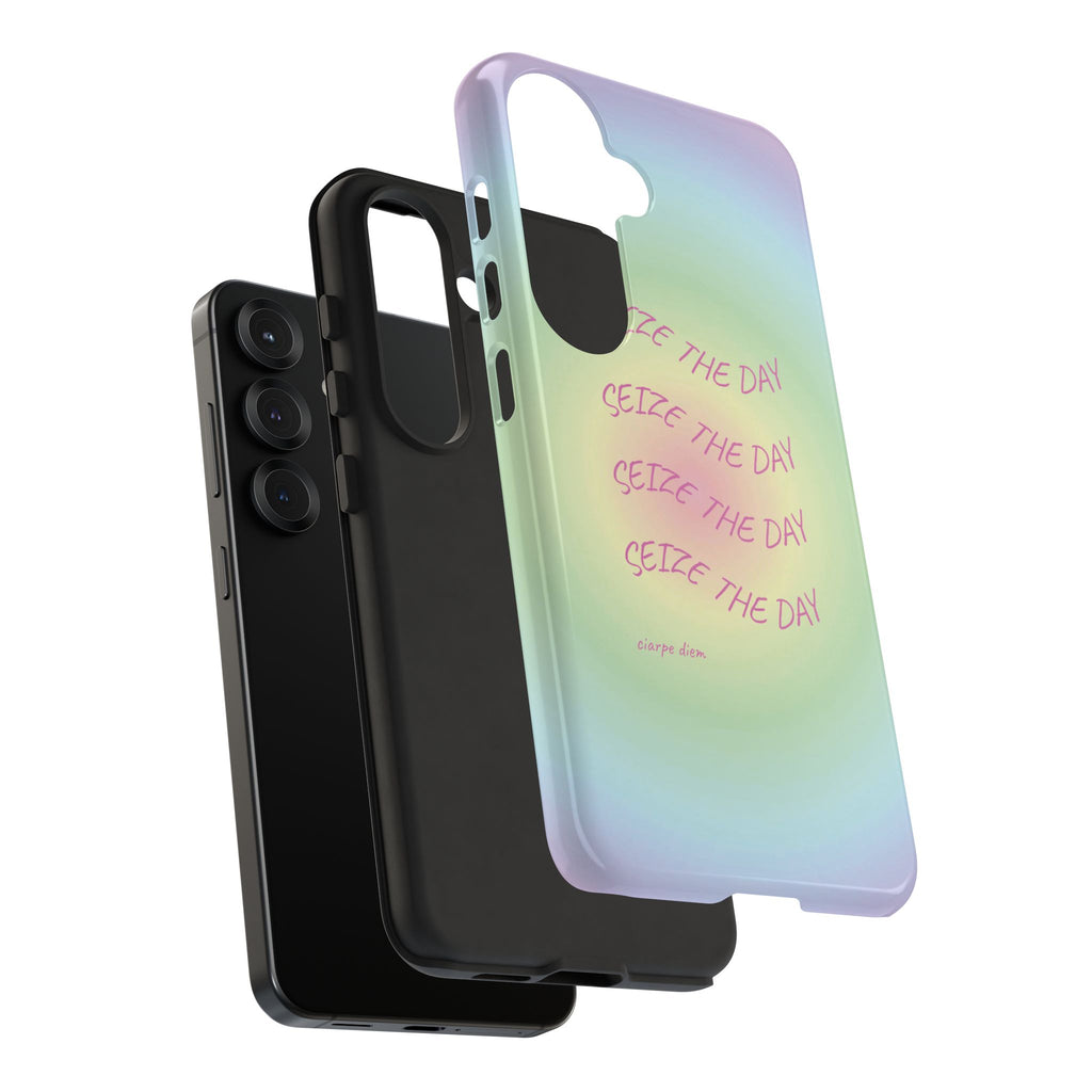 Bermuda Halo Seize The Day Pastel Gradient Tough Phone Case