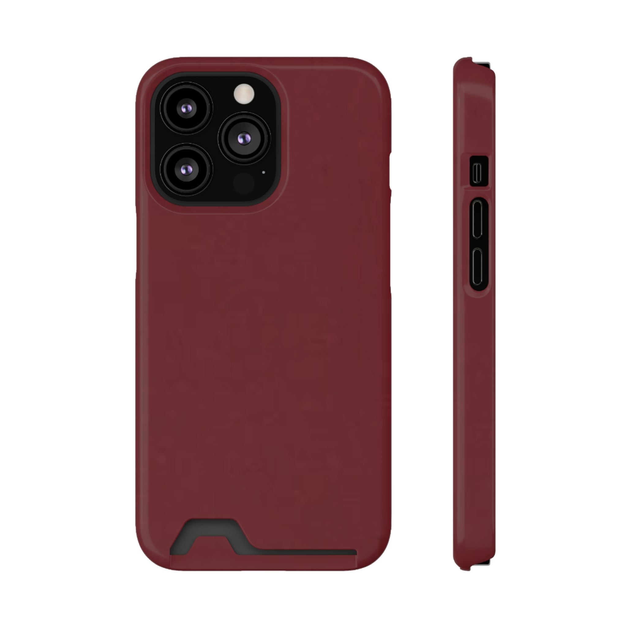 Dark Cherry Card Holder Phone Case