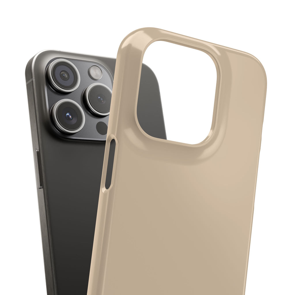 Beige Snap Phone Case