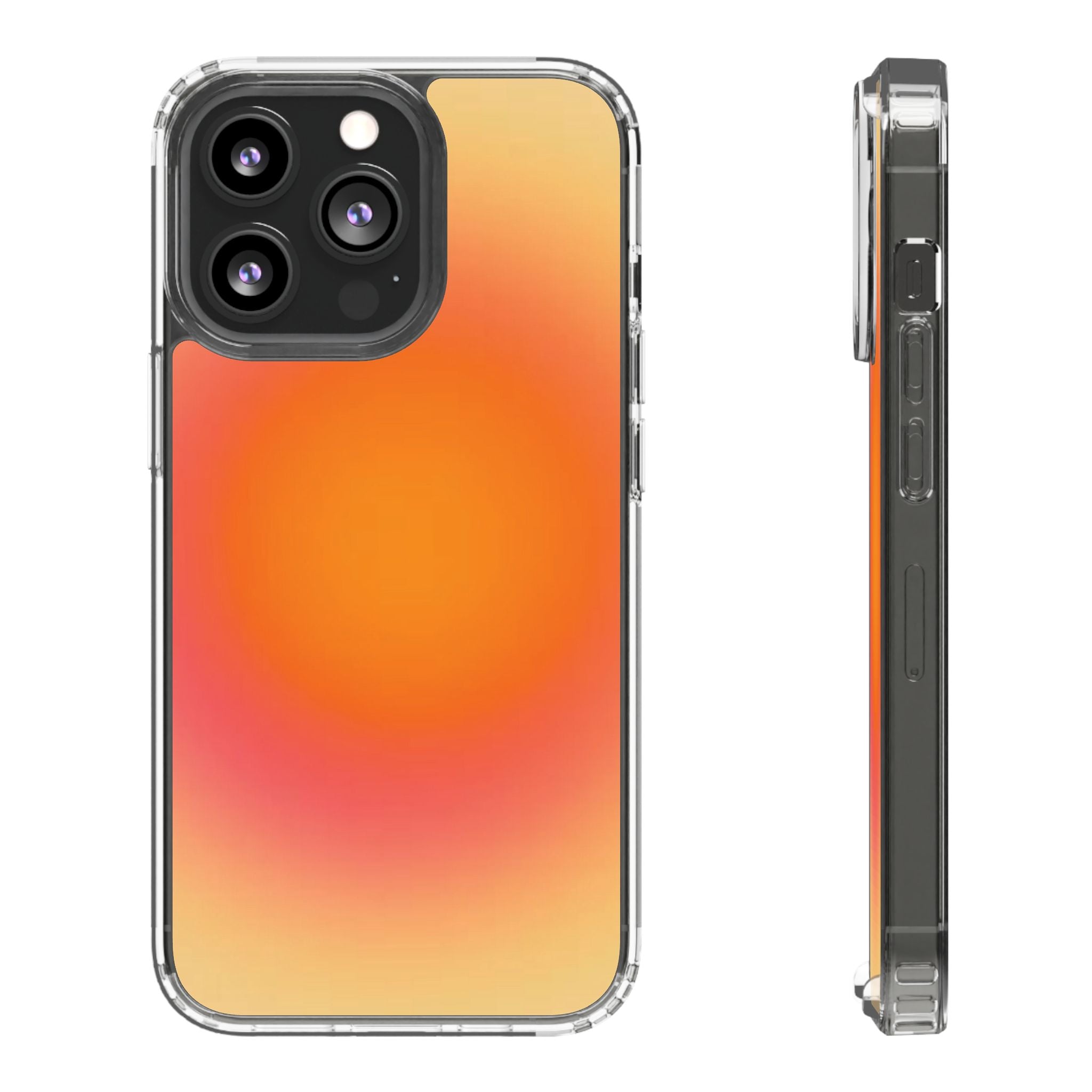 Clear Sunburst Protective Phone Case