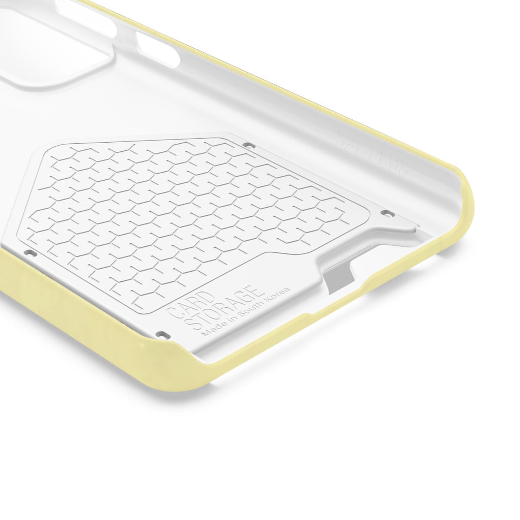 Pale Yellow Card-Holder Phone Case