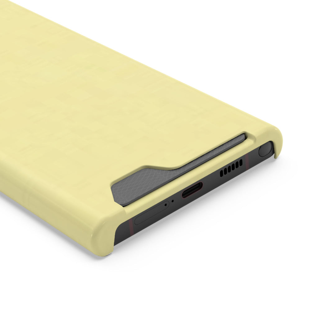 Pale Yellow Card-Holder Phone Case