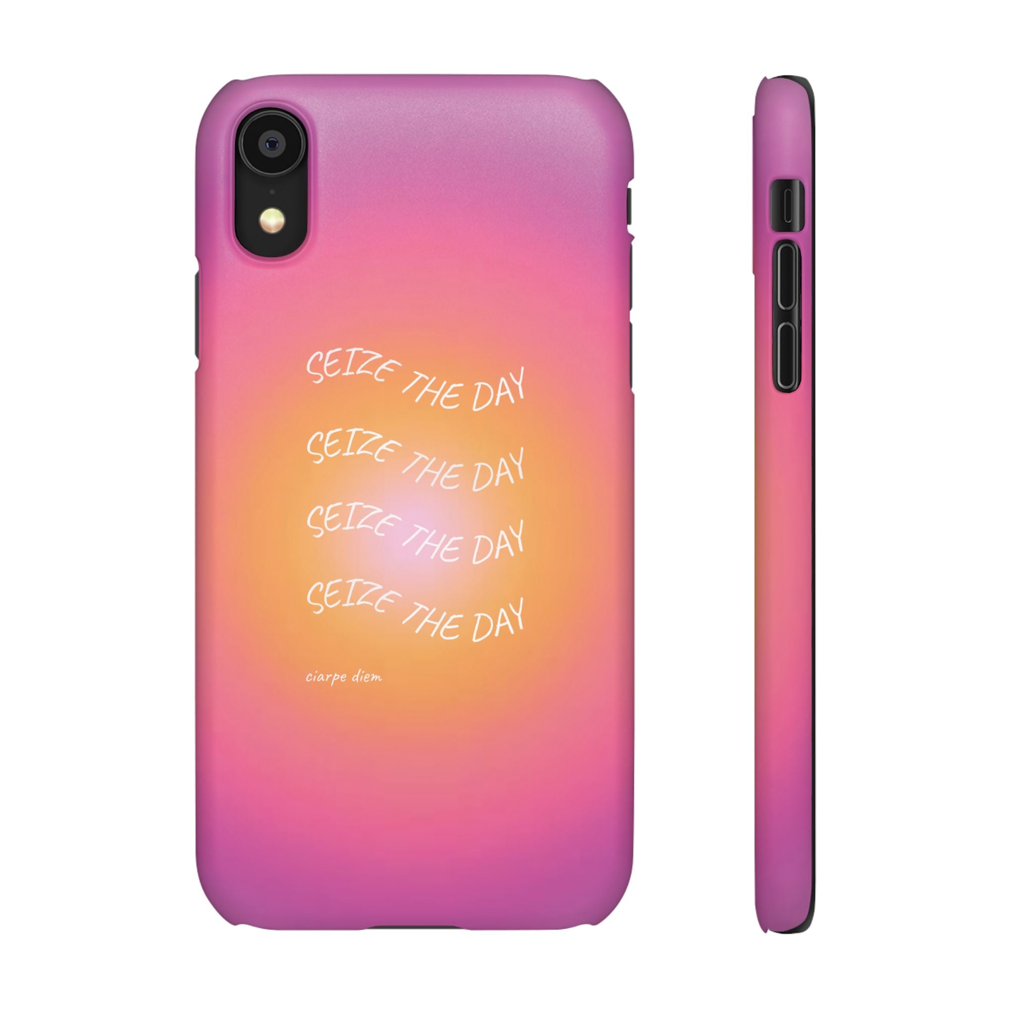 Carpe Diem Sunburst Gradient Snap Phone Case