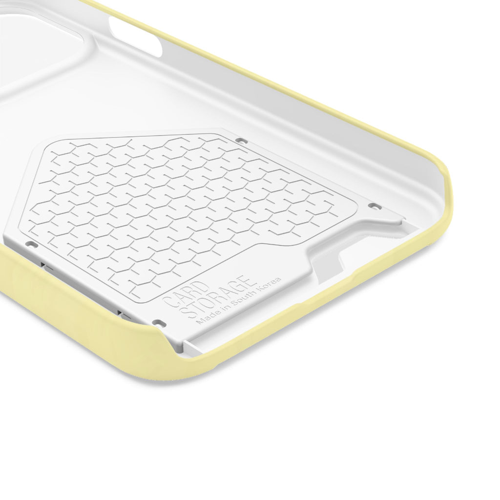 Pale Yellow Card-Holder Phone Case