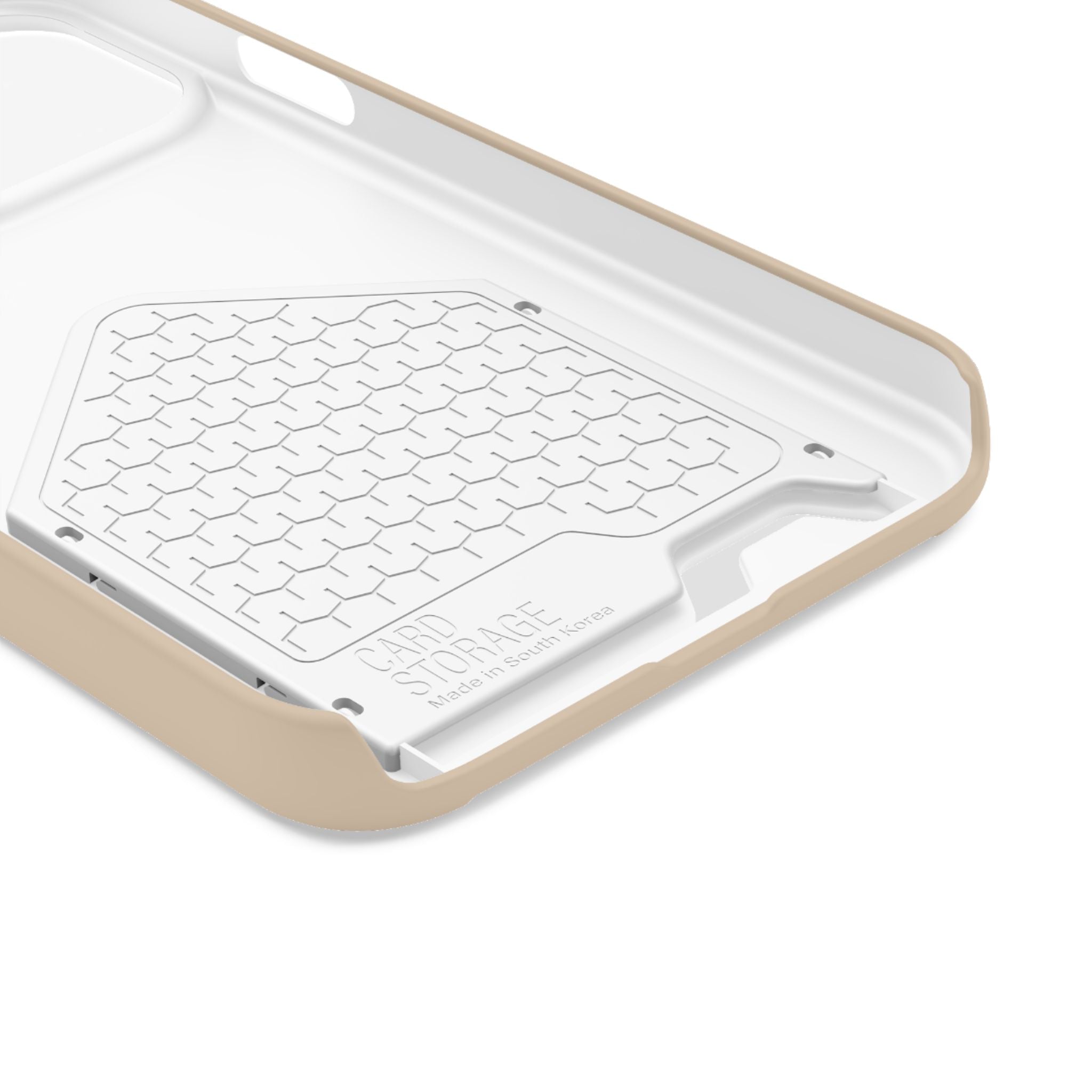 Beige Card-Holder Phone Case