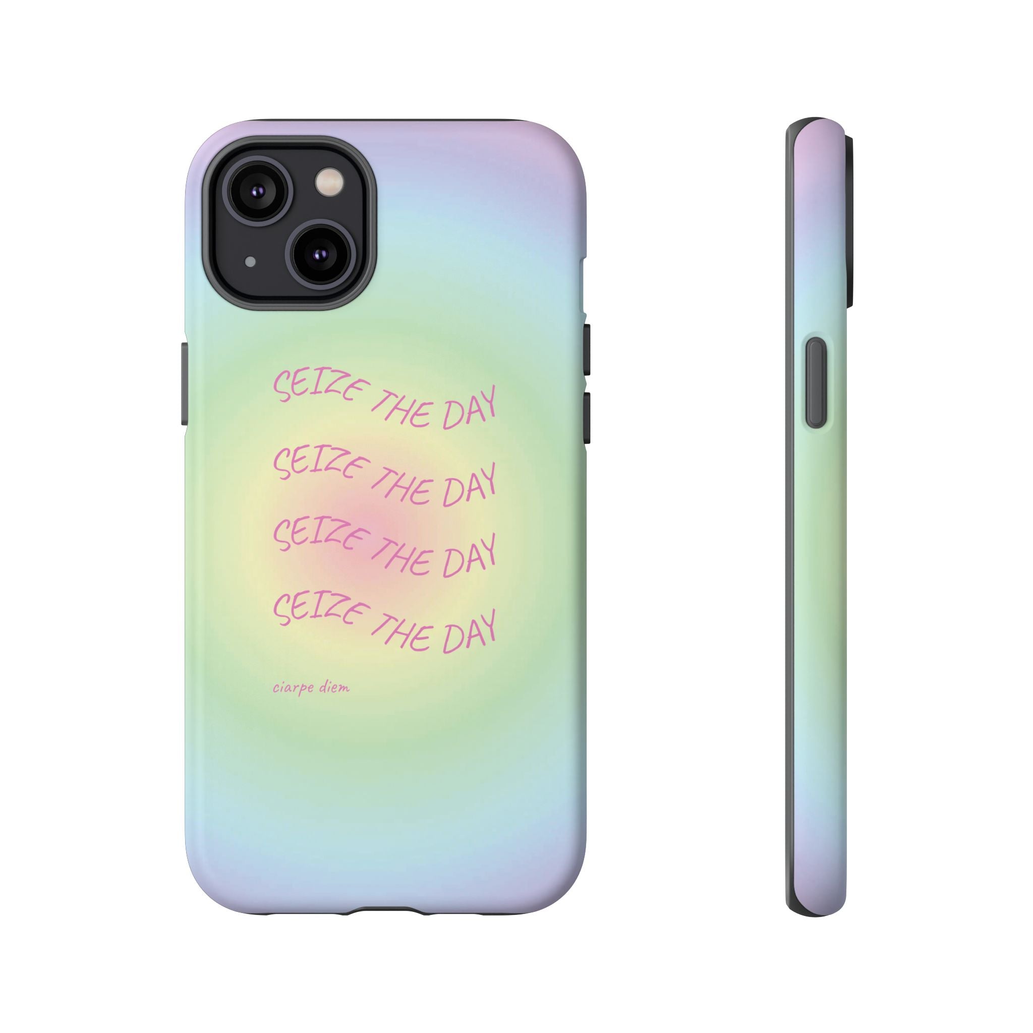 Bermuda Halo Seize The Day Pastel Gradient Tough Phone Case