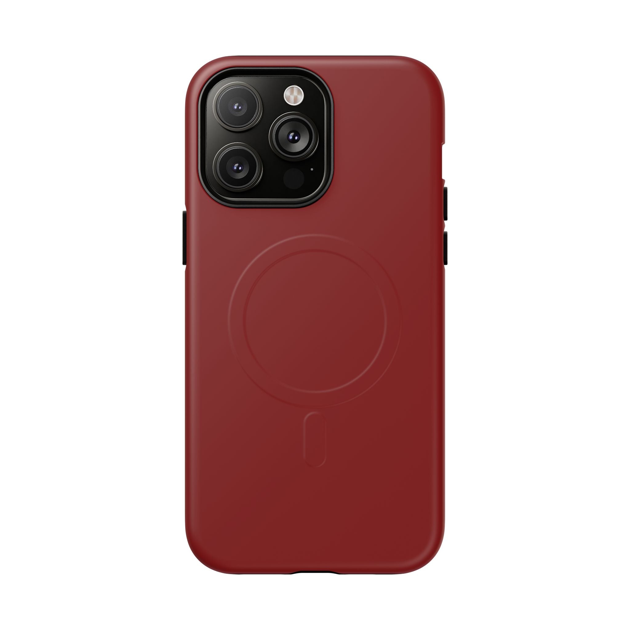Dark Red MagSafe Protective Phone Case
