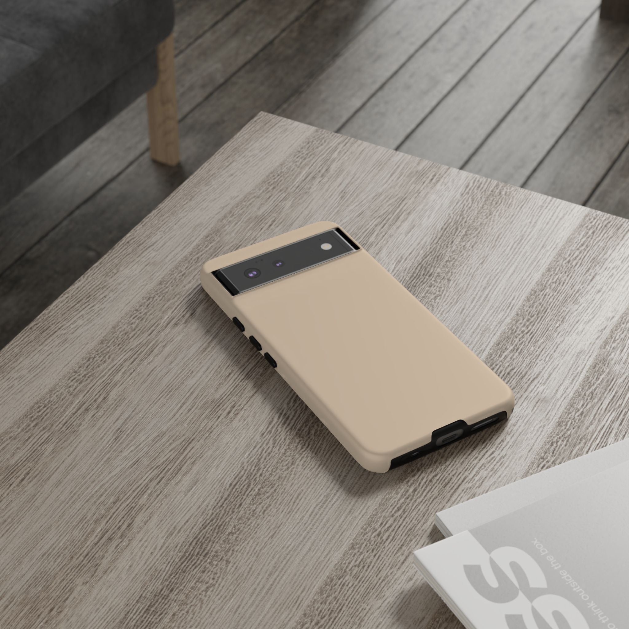 Beige Protective Phone Case