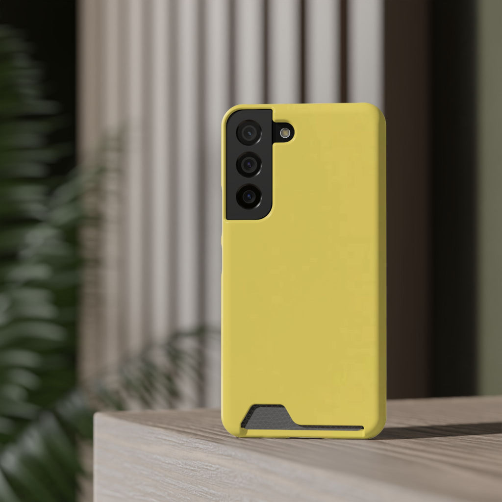 Yellow Card-Holder Phone Case