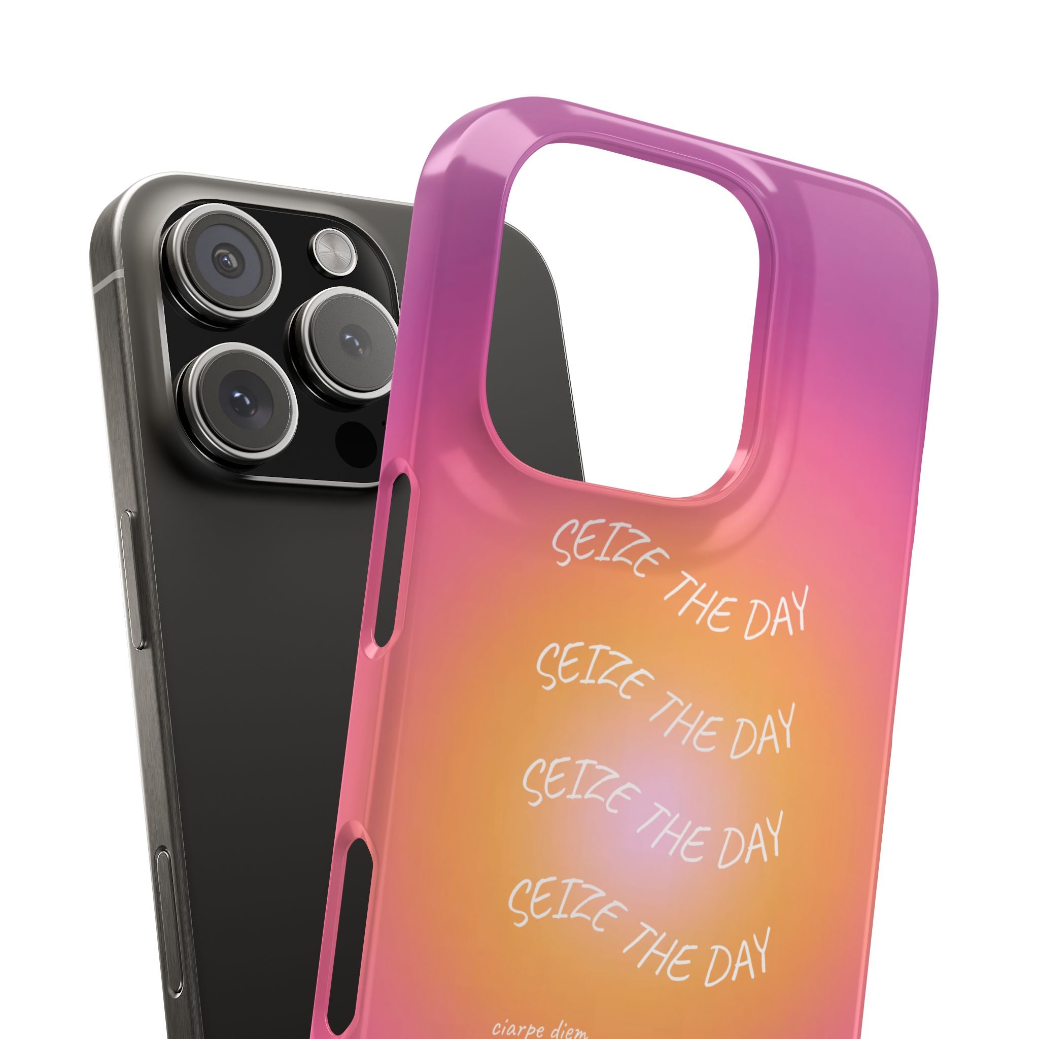 Carpe Diem Sunburst Gradient Snap Phone Case