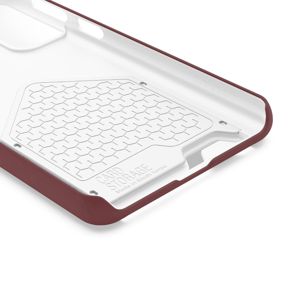Dark Cherry Card Holder Phone Case