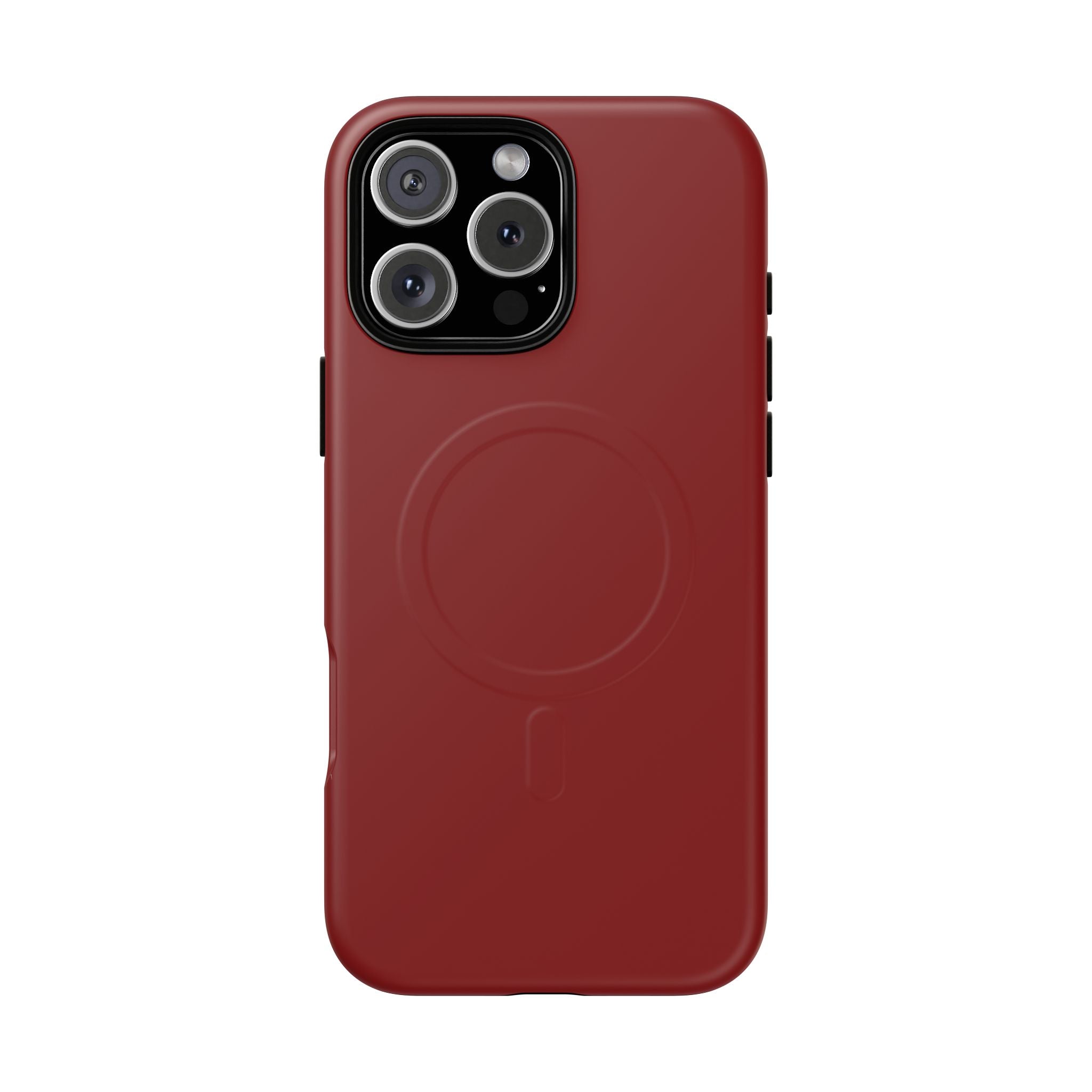Dark Red MagSafe Protective Phone Case