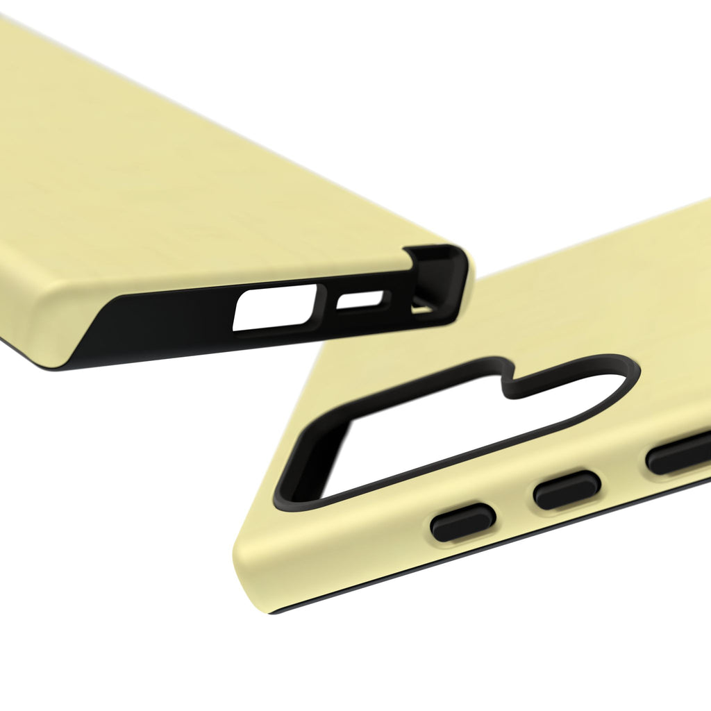 Pale Yellow Protective Phone Case