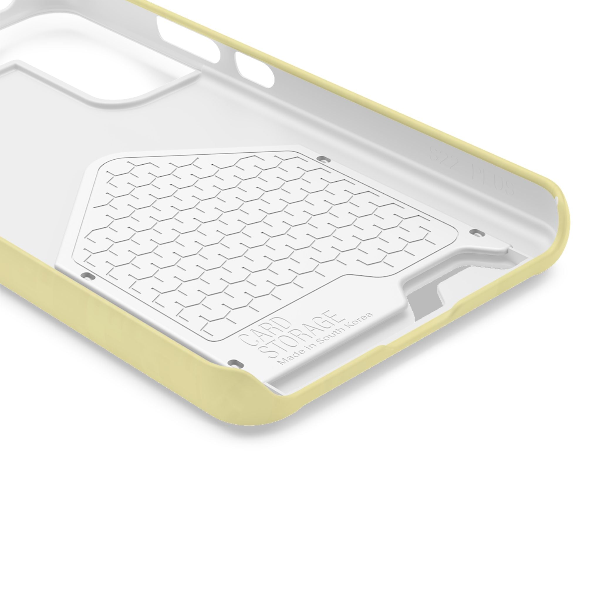 Pale Yellow Card-Holder Phone Case