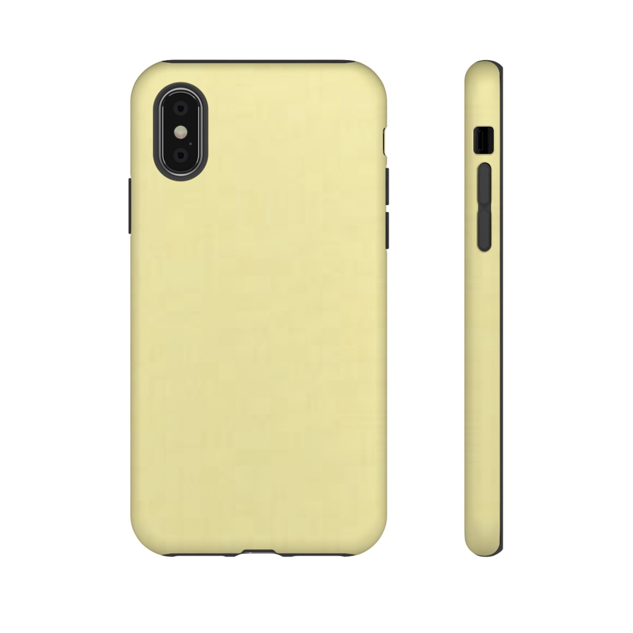Pale Yellow Protective Phone Case