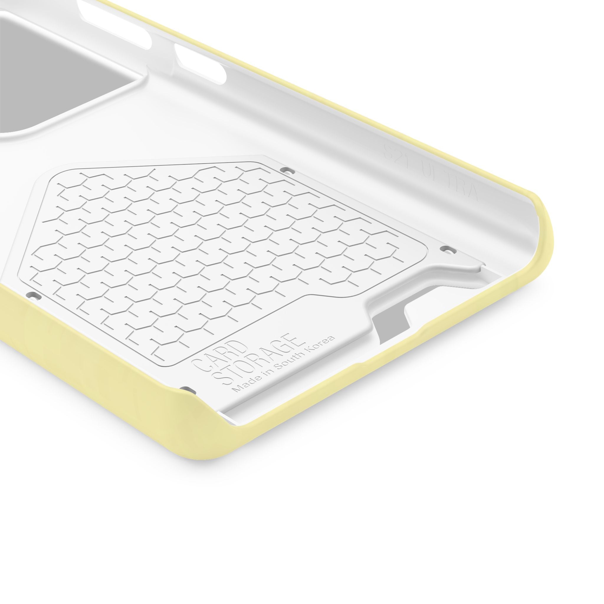 Pale Yellow Card-Holder Phone Case
