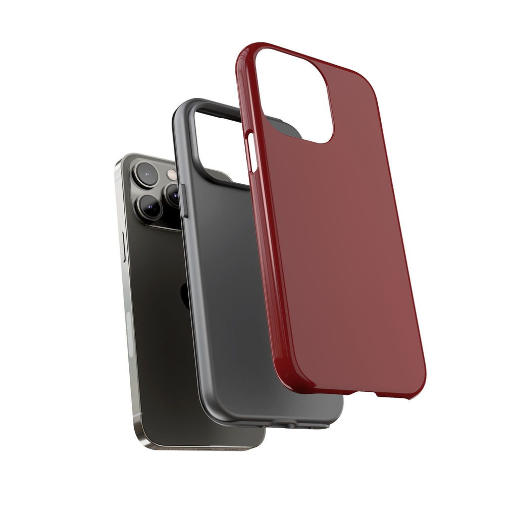Dark Red Protective Phone Case