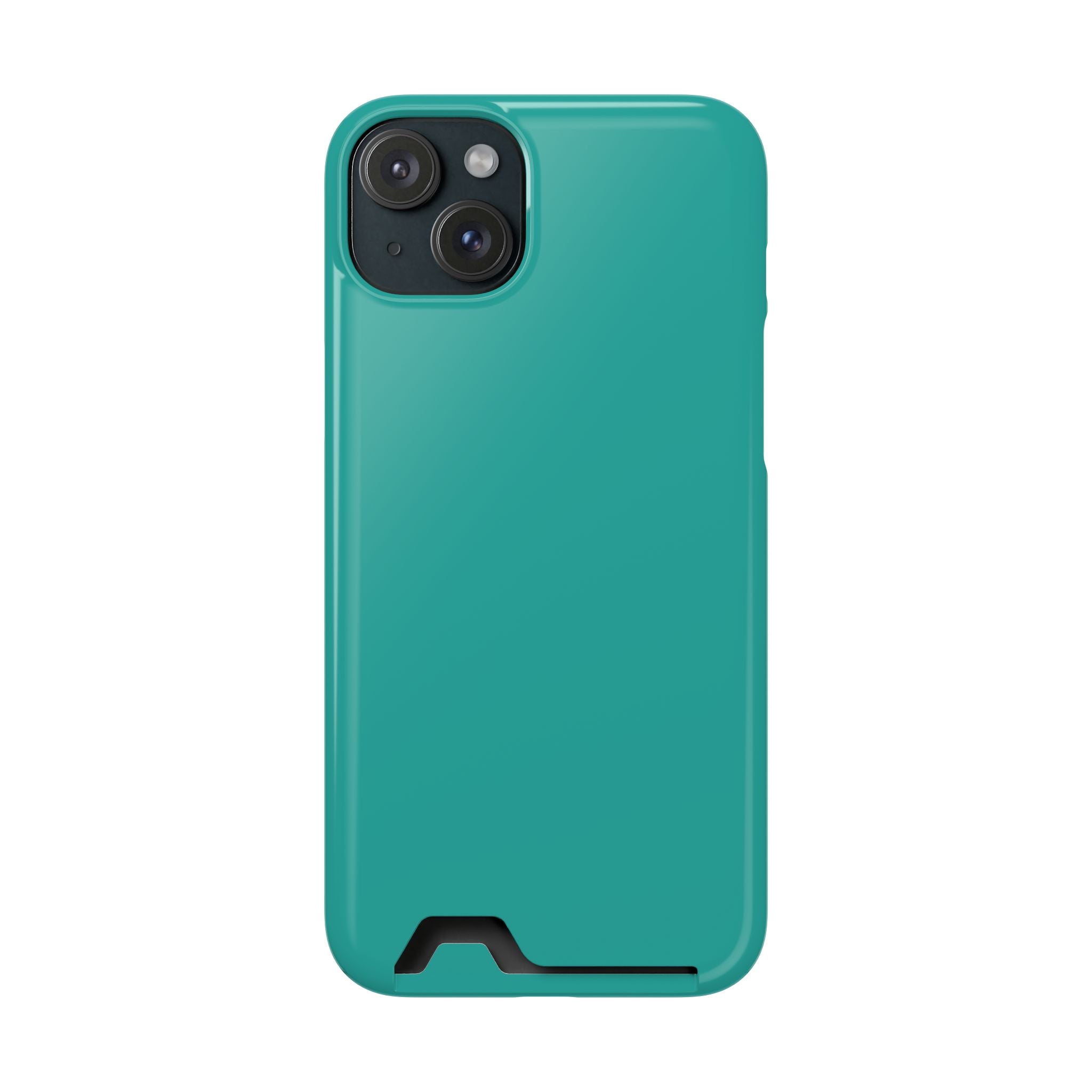 Teal Card-Holder Phone Case