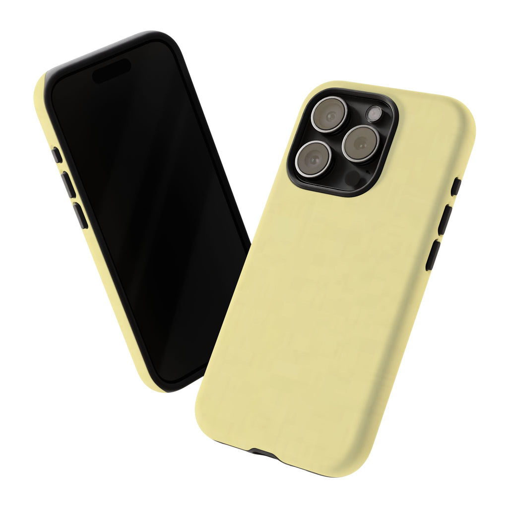 Pale Yellow Protective Phone Case