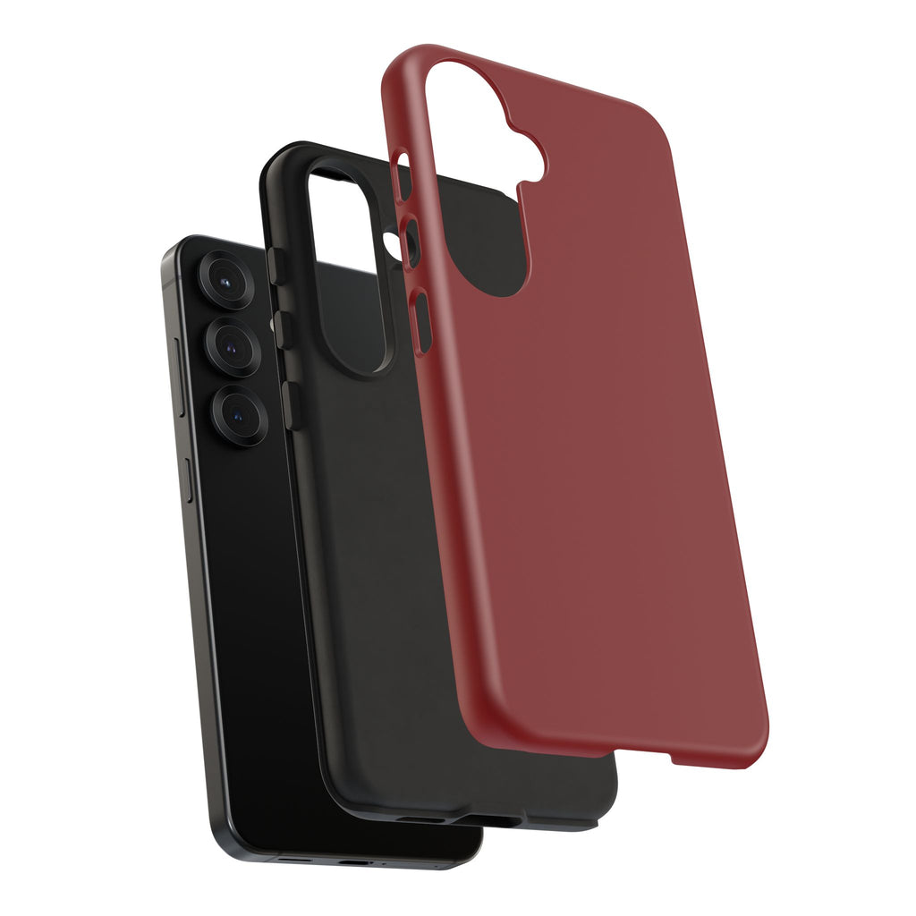 Dark Red Protective Phone Case