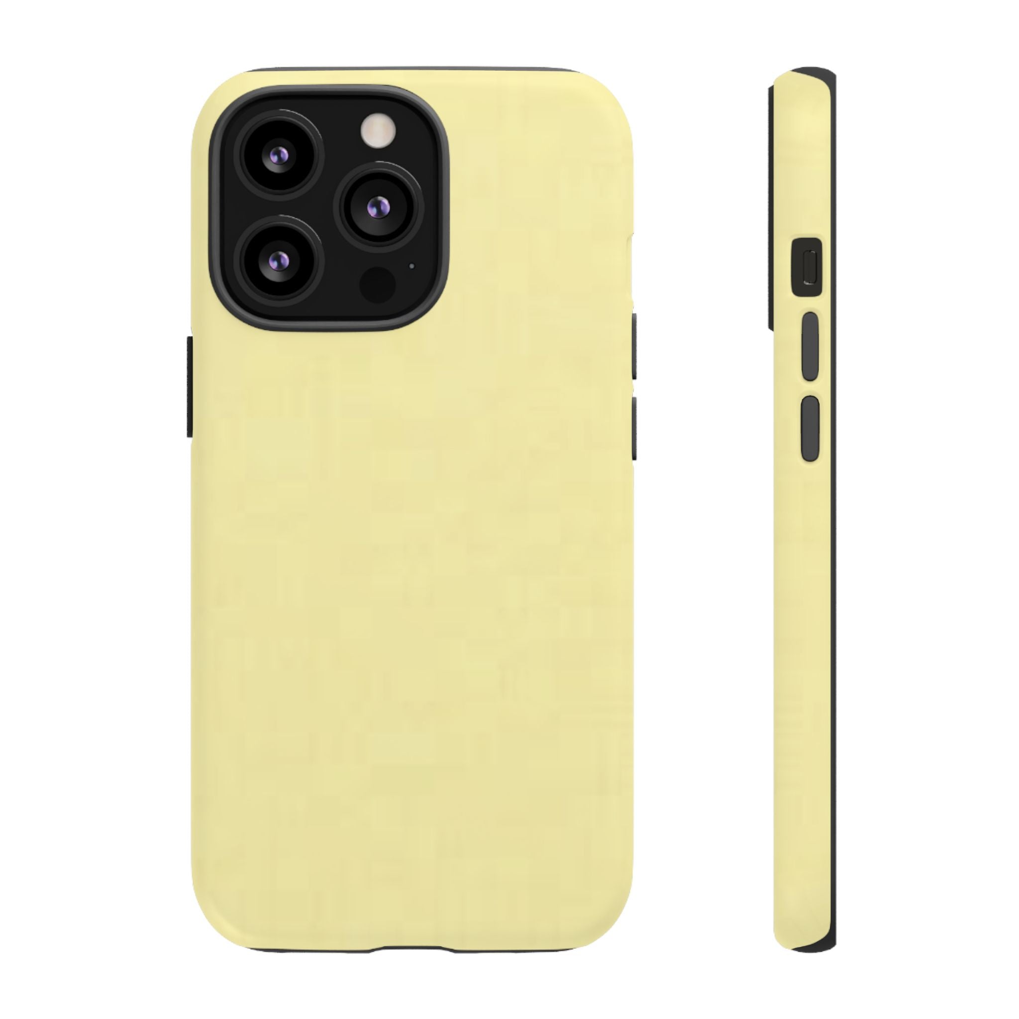 Pale Yellow Protective Phone Case