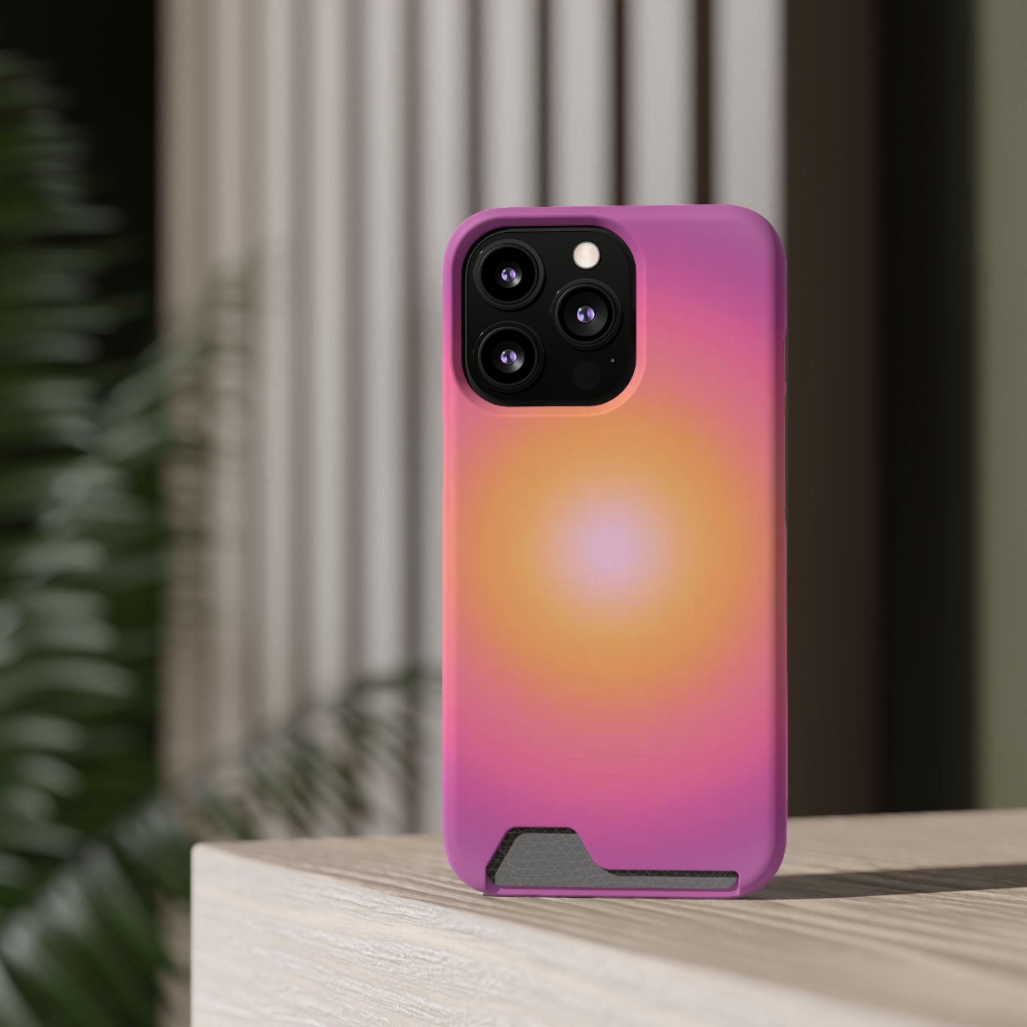 Sunset Gradient Phone Case with Card Holder