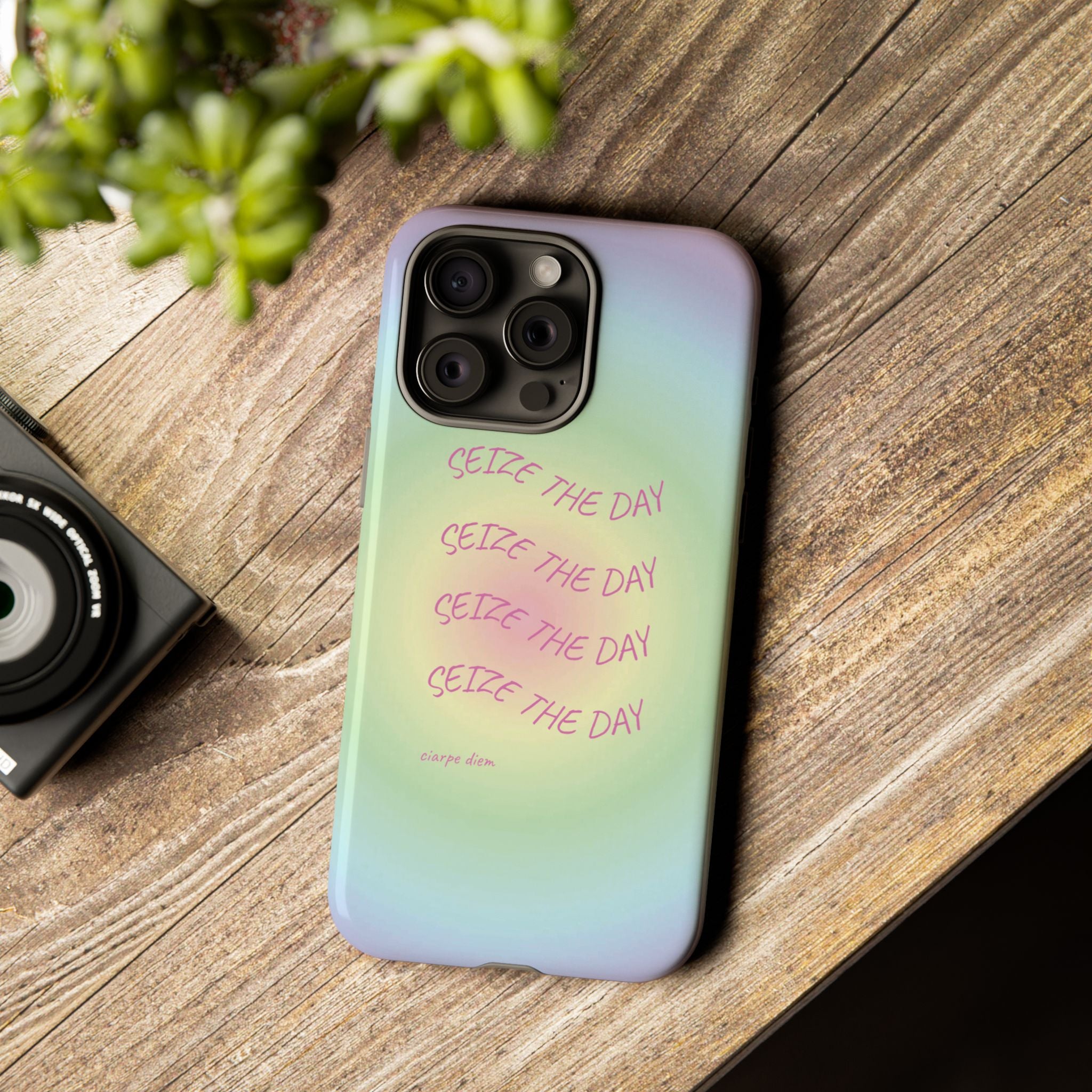 Bermuda Halo Seize The Day Pastel Gradient Tough Phone Case