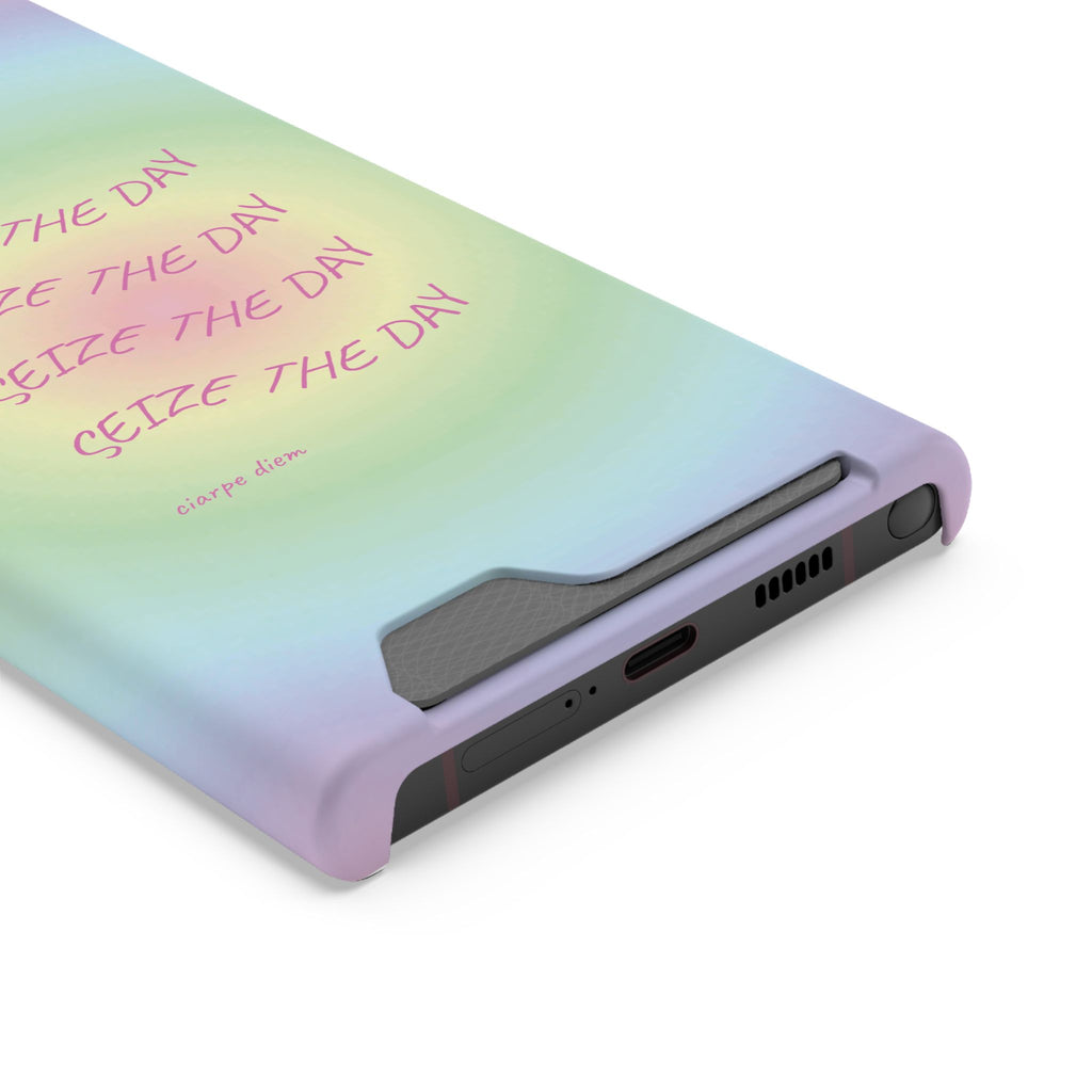 Bermuda Halo 'Seize The Day' Card Holder Phone Case