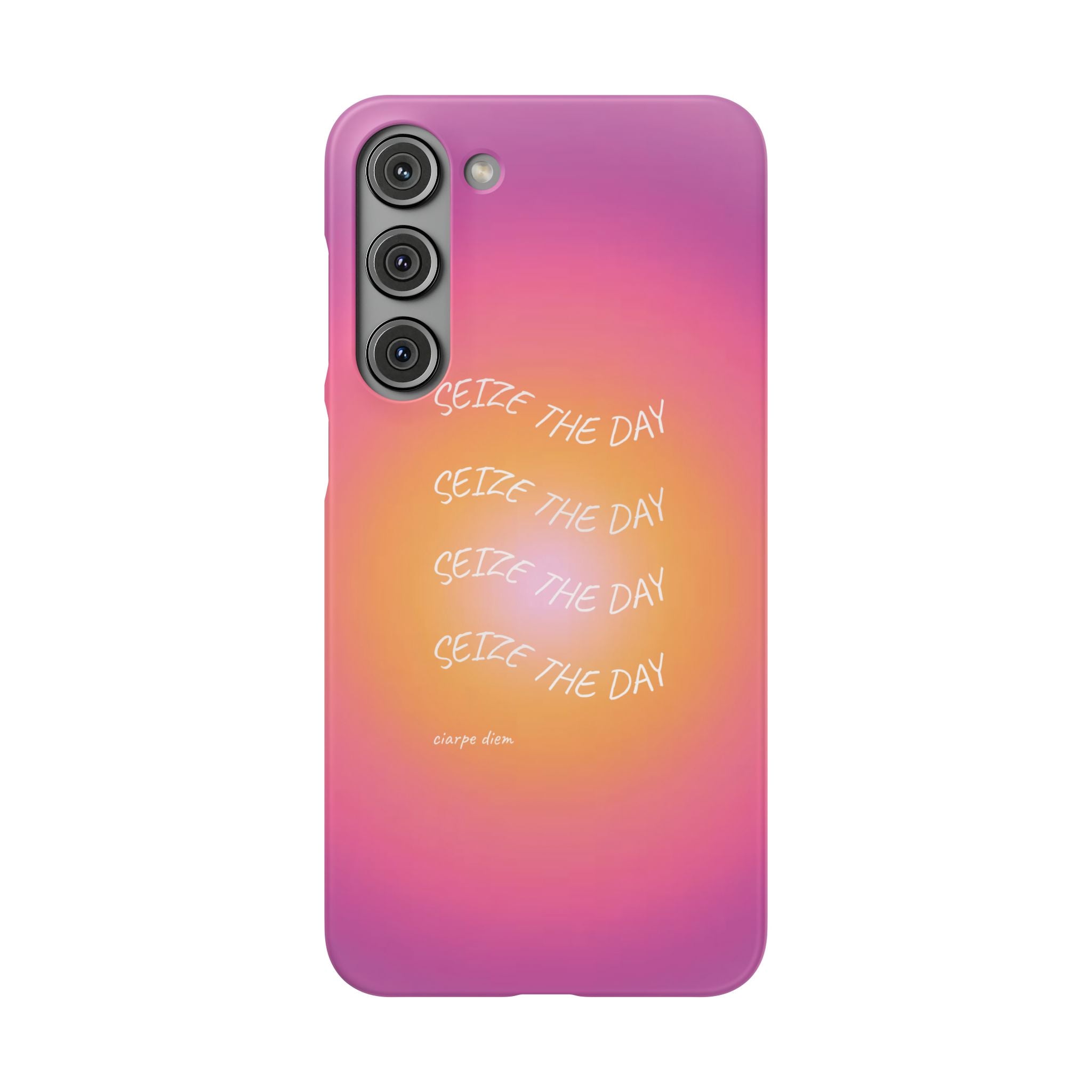 Carpe Diem Sunburst Gradient Snap Phone Case