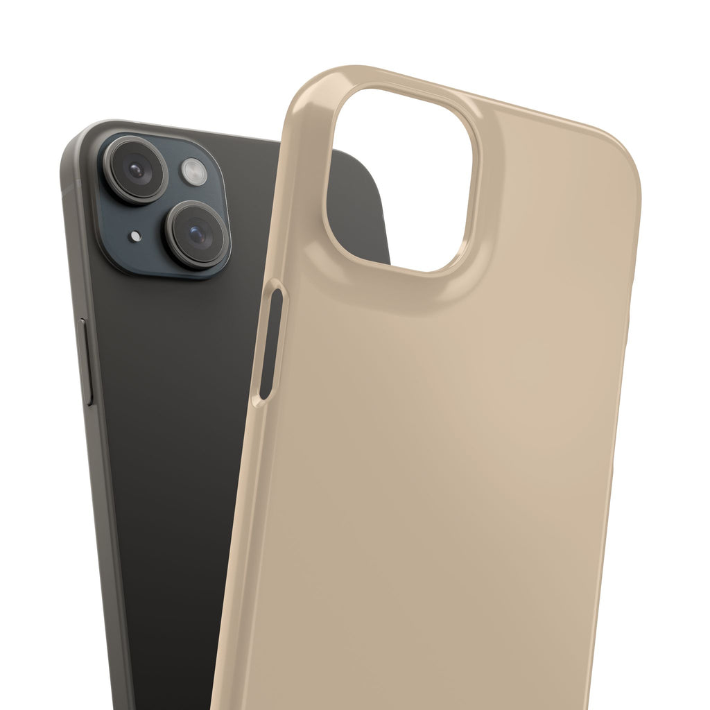 Beige Snap Phone Case