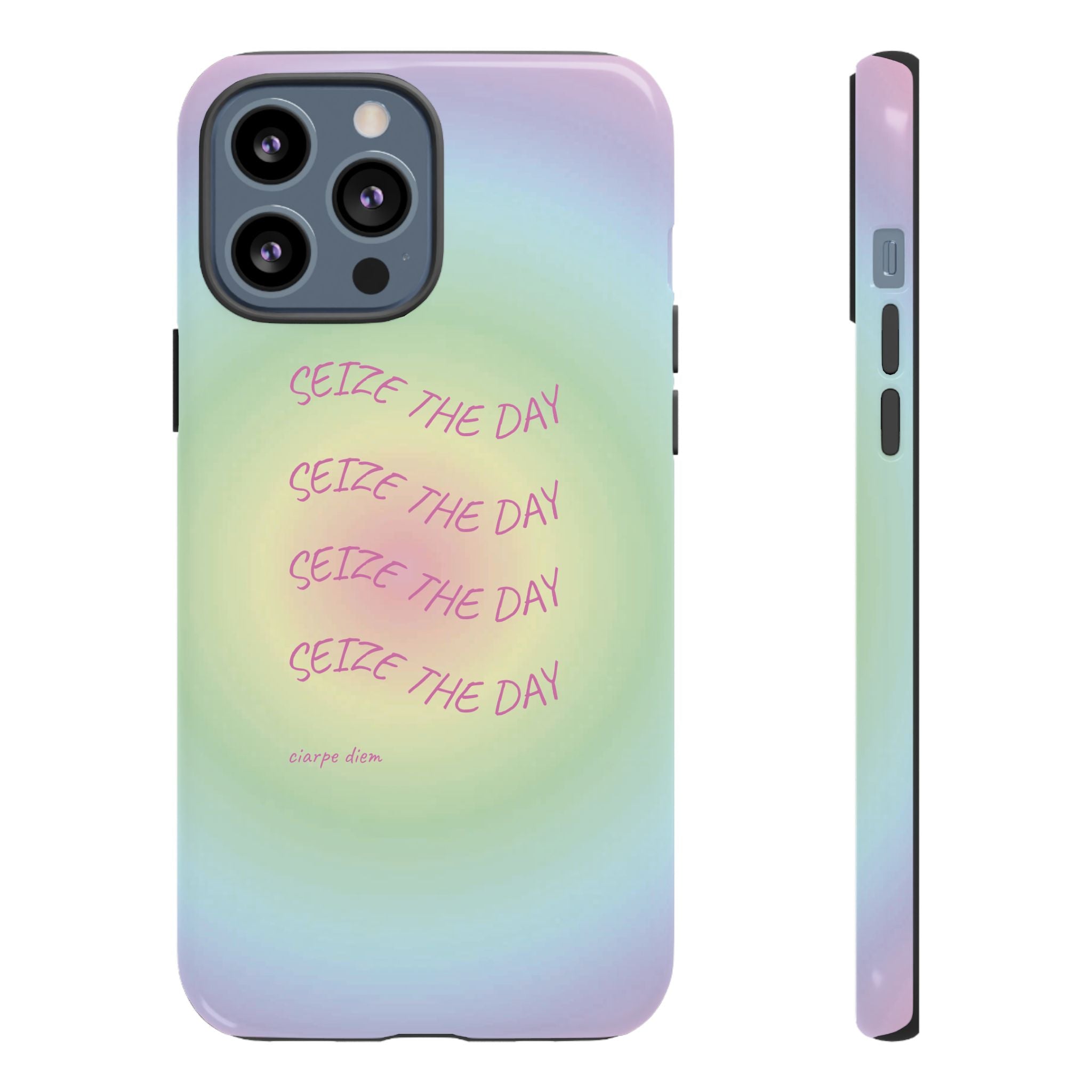 Bermuda Halo Seize The Day Pastel Gradient Tough Phone Case