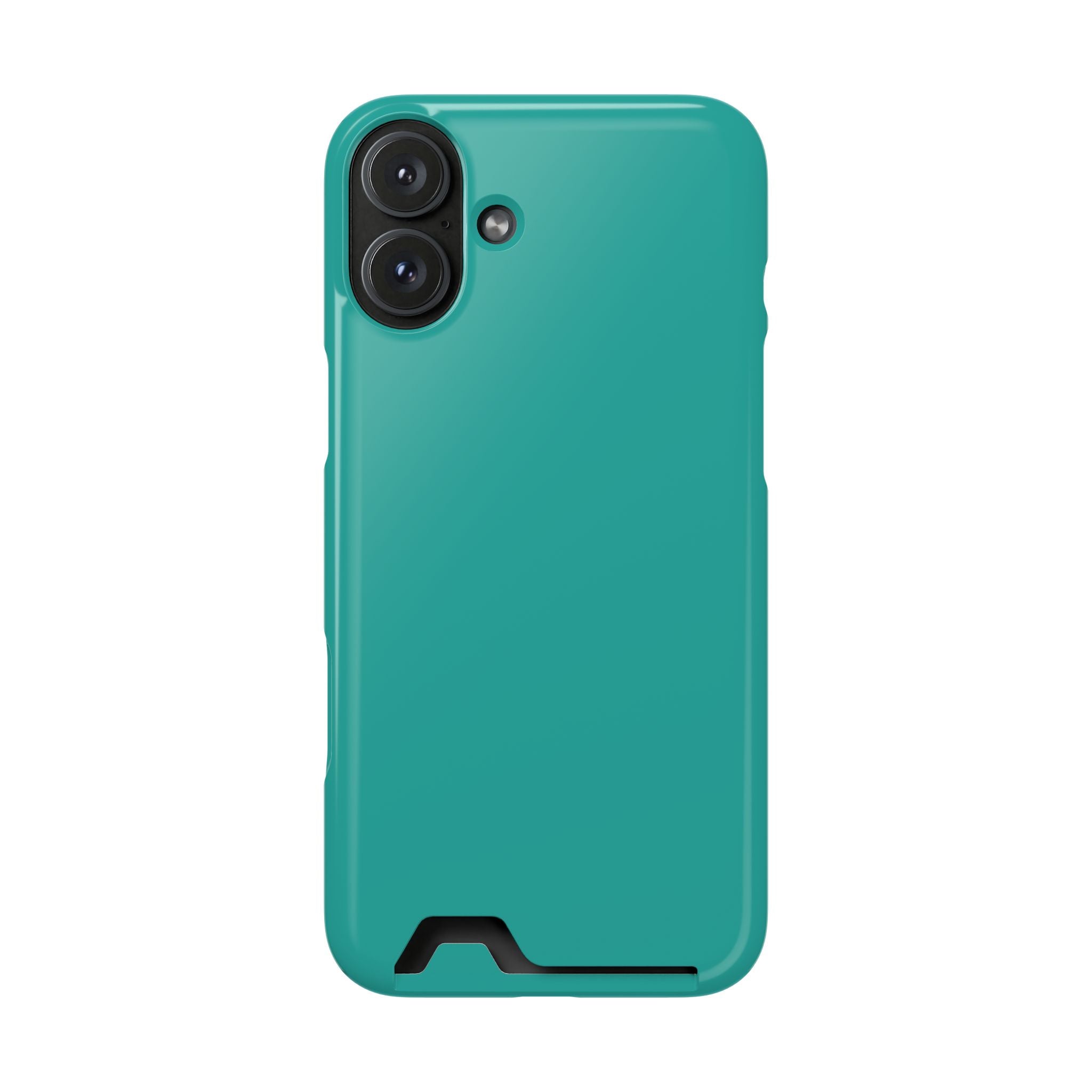 Teal Card-Holder Phone Case