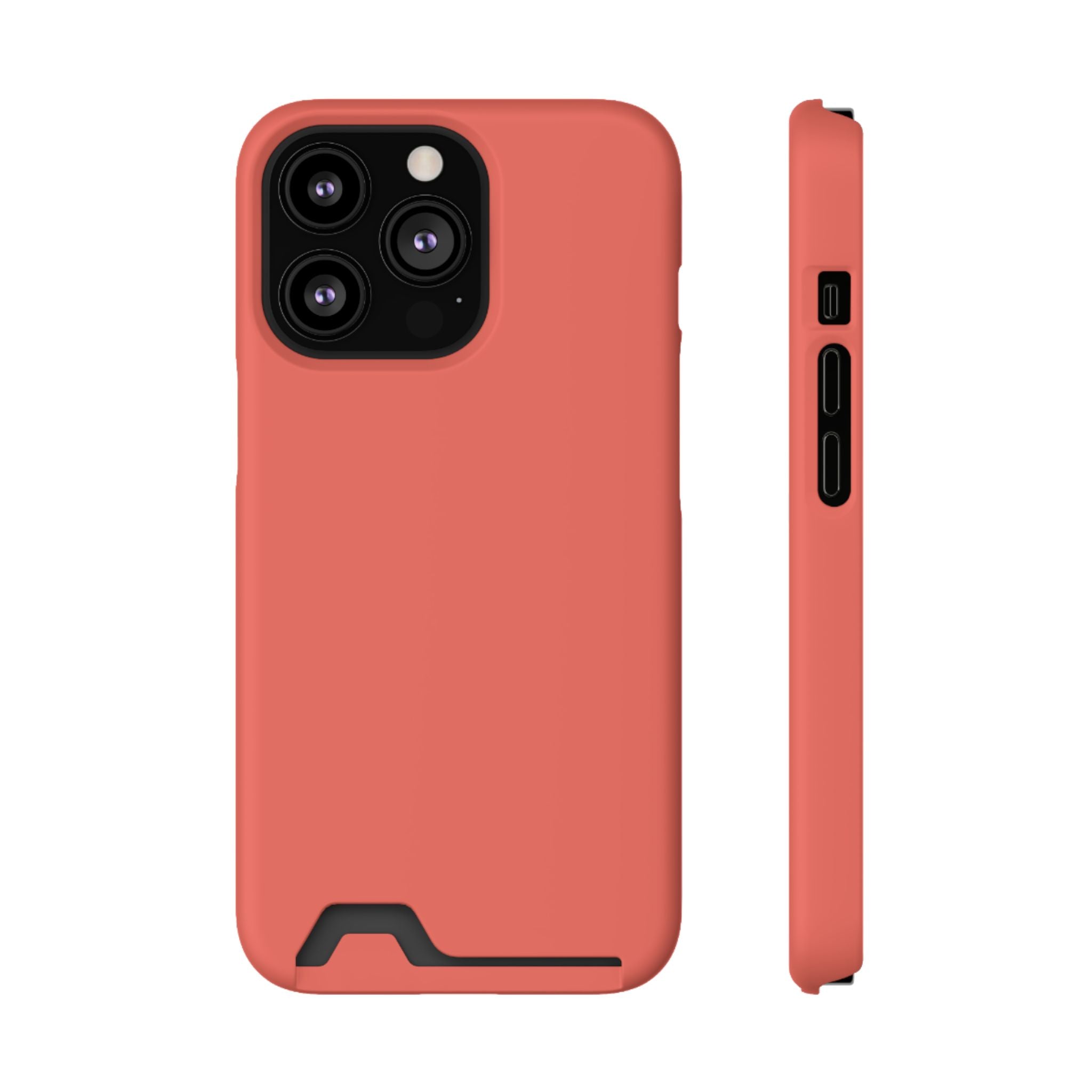 Coral Cardholder Phone Case
